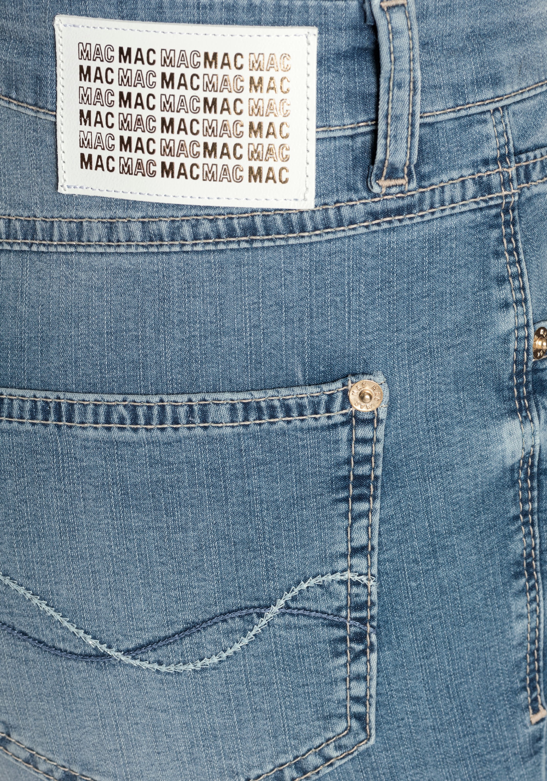 MAC 7/8-Jeans »Melanie-7/8 Embro«, Form Melanie verkürzt und mit Schlitzen