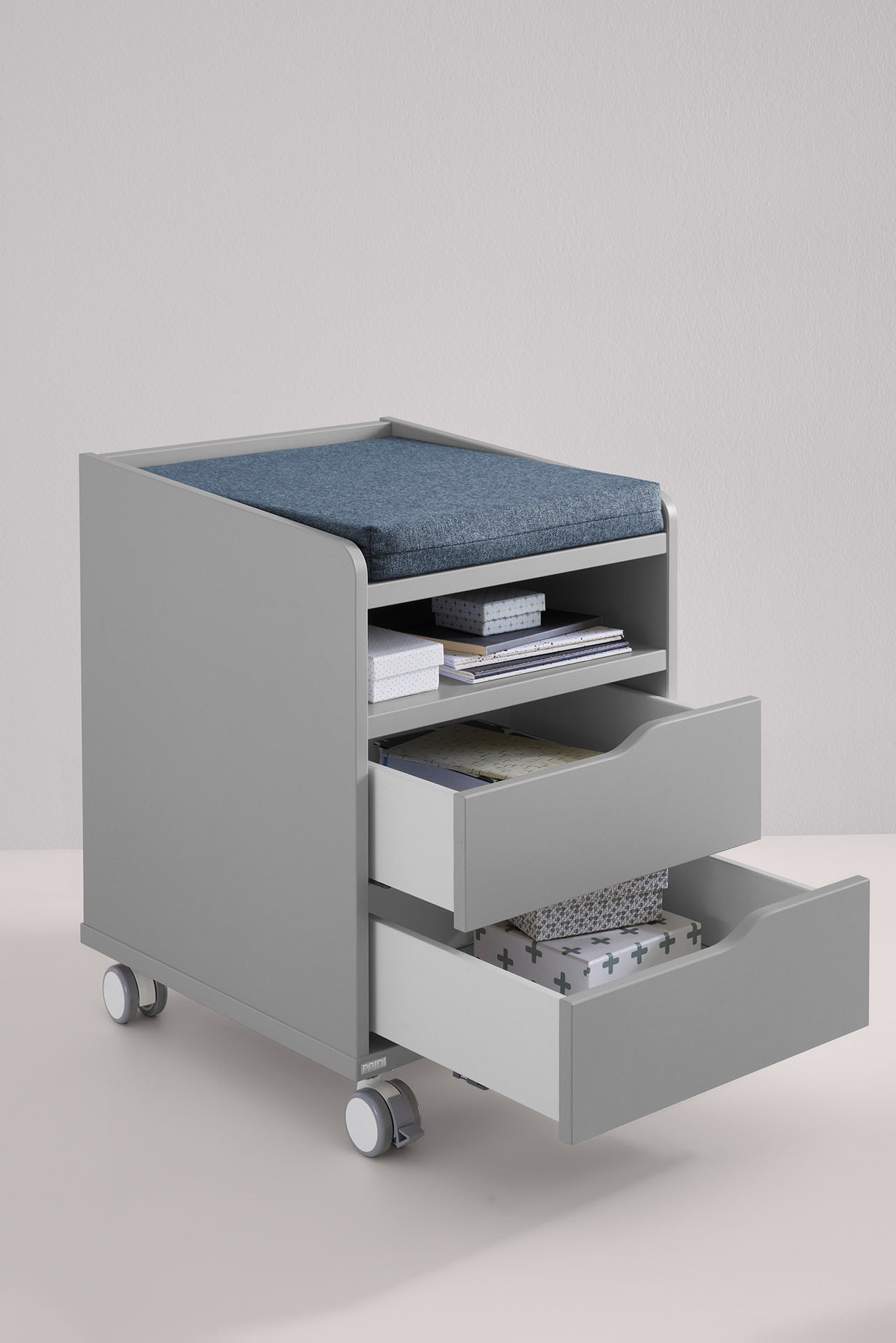 PAIDI Container »Diego Rollcontainer« mit zwei Schubladen und Ablage als Sitzfläche geeignet