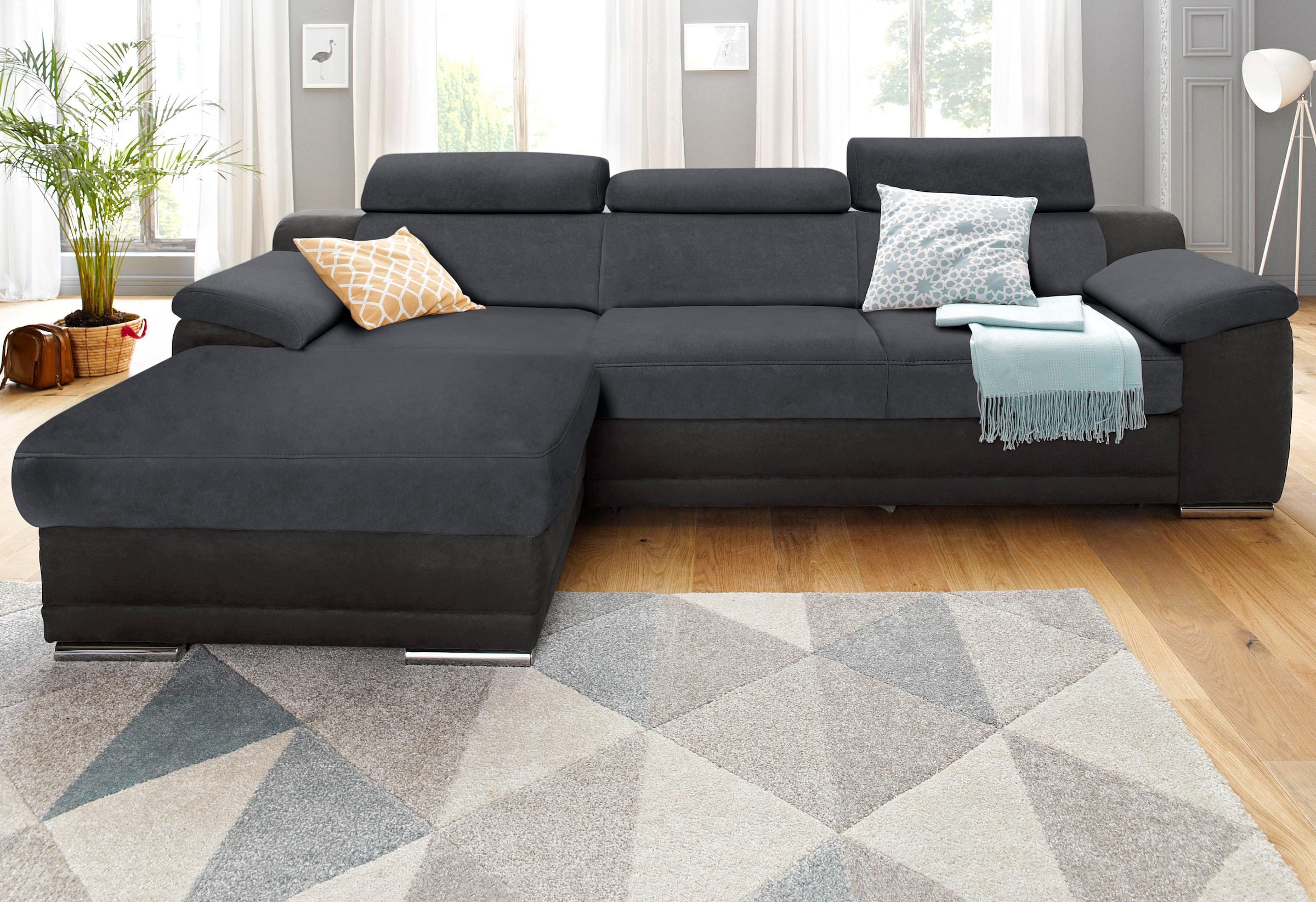 sit&more Ecksofa "Xenia L-Form" wahlweise mit Schlaffunktion