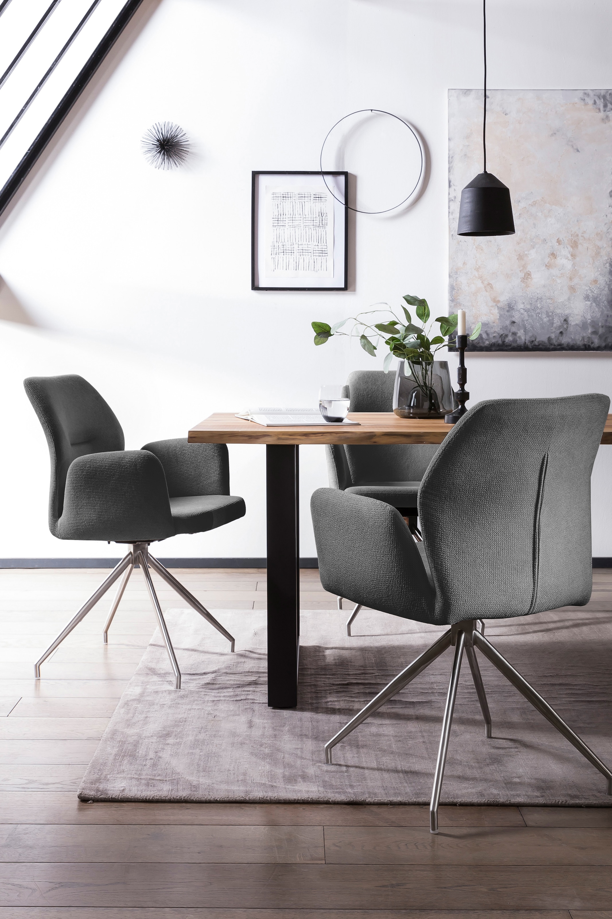 SalesFever Essgruppe, (Set, 5 tlg.), Tischplatte behandelt mit OSMO Hartwachs-Öl in seidenmattem Finish