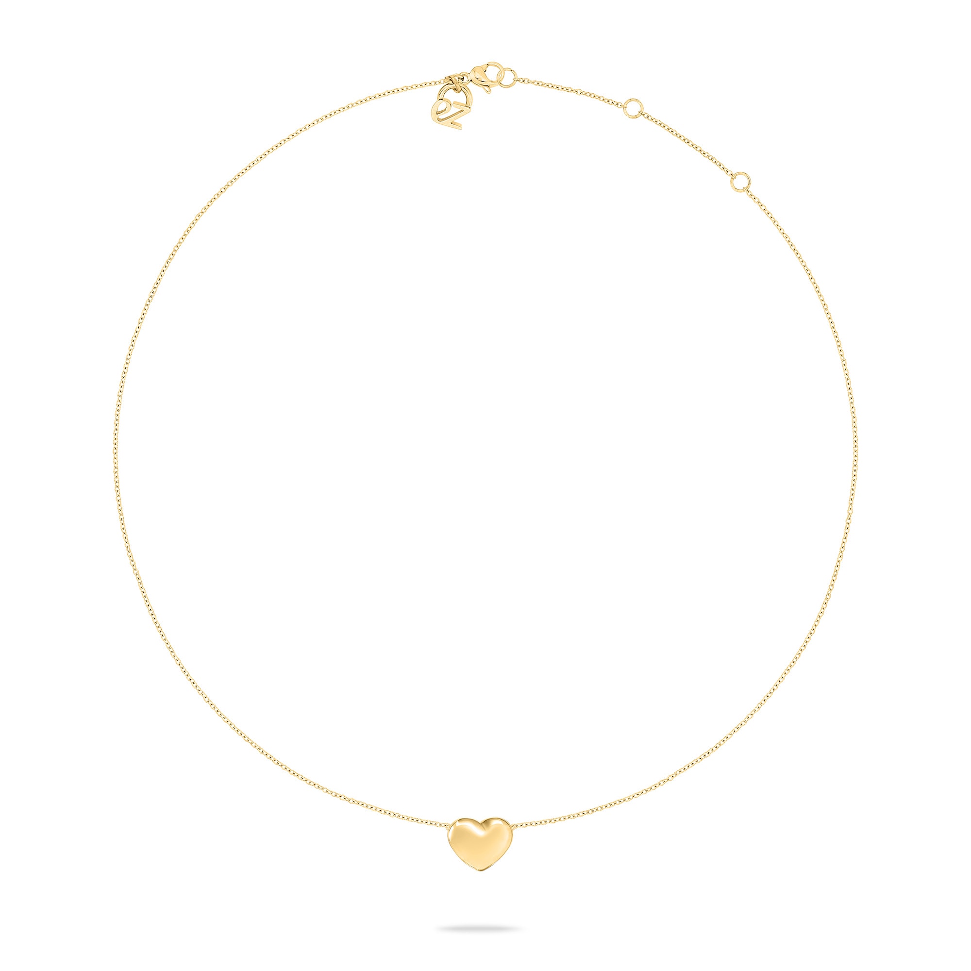 Echtzeit Kette mit Anhänger »Schmuck Geschenk Edelstahl Halskette Puffy Heart Herz«