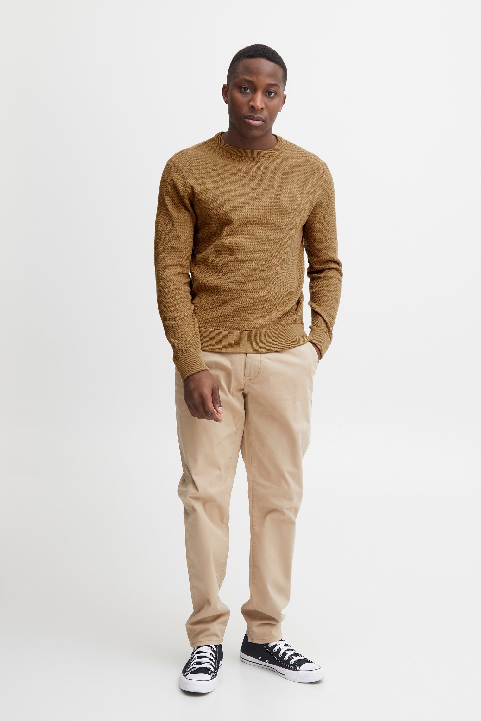 Casual Friday Rundhalspullover »Strickrundhalspullov CFKarlo«