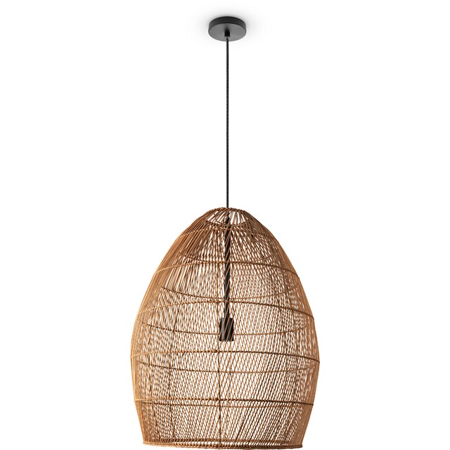 Paco Home Pendelleuchte »VIHMA«, Rattan Pendelleuchte Esstischlampe  Natürlich LED Boho Rustikal E27 | BAUR