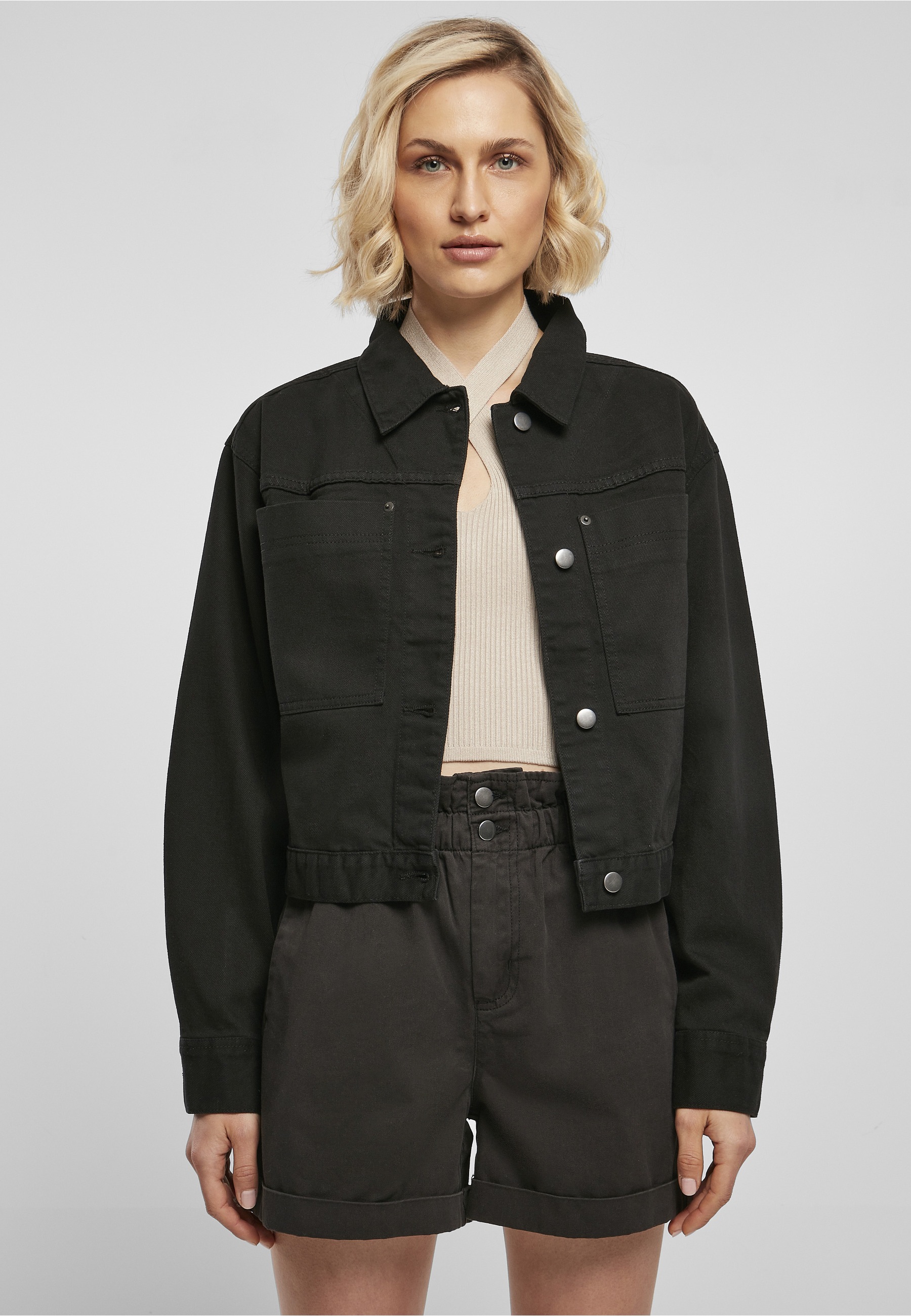 URBAN CLASSICS Langmantel »Urban Classics Damen Ladies Short Boxy Worker Jacket«