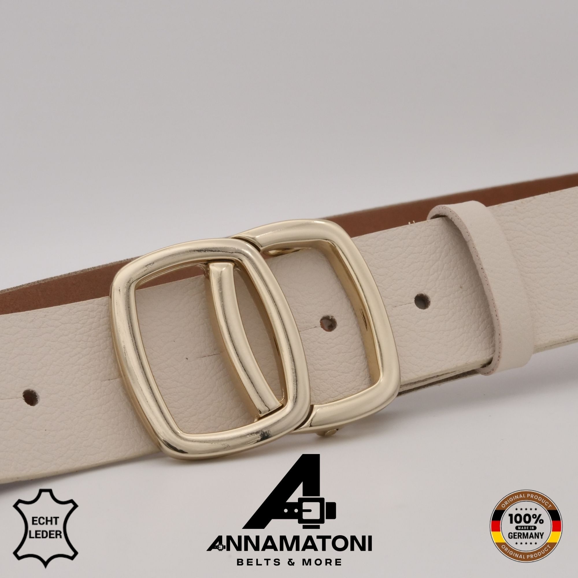 AnnaMatoni Ledergürtel »AnnaMatoni AnnaMatoni Damen Gürtel aus Echtleder mit eleganter«