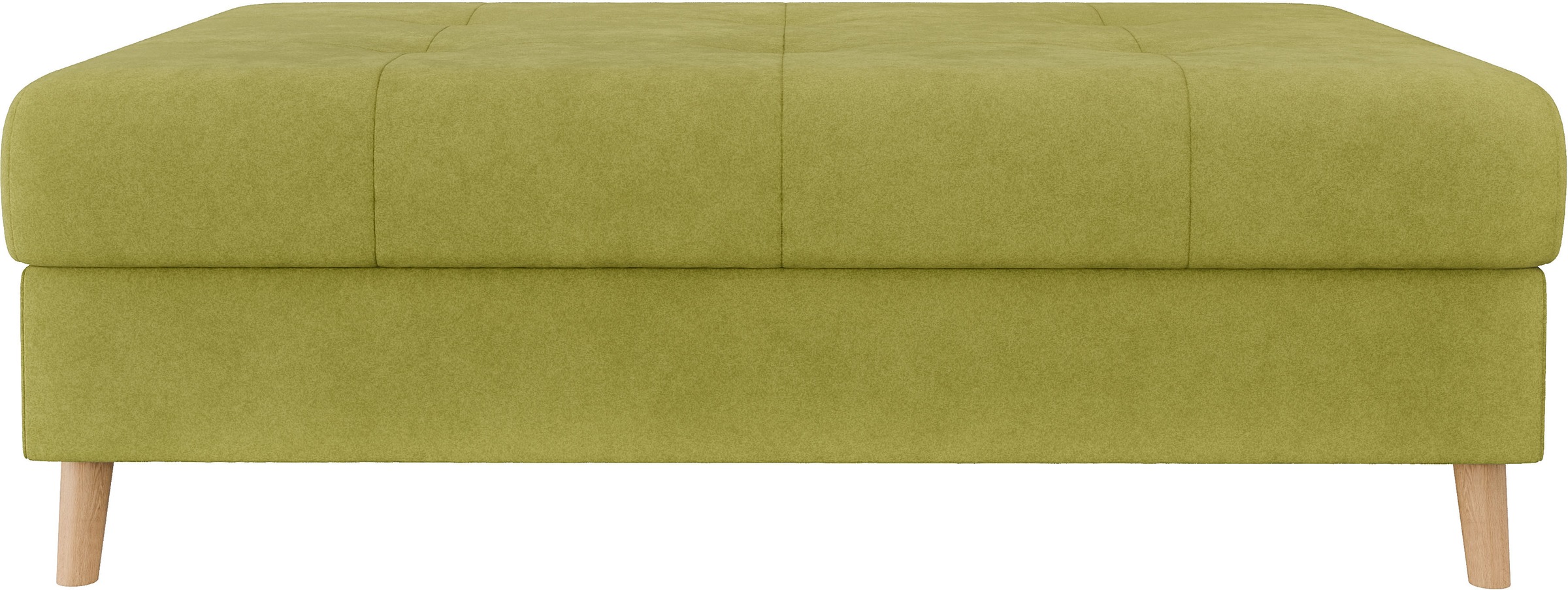 Home affaire Polsterhocker »CHARRE XXL, Steppung im Sitzbereich, Maße: B/T/H: 118/73/40 cm«, passend zur Serie CHARRE, auch in Cord und Bouclé