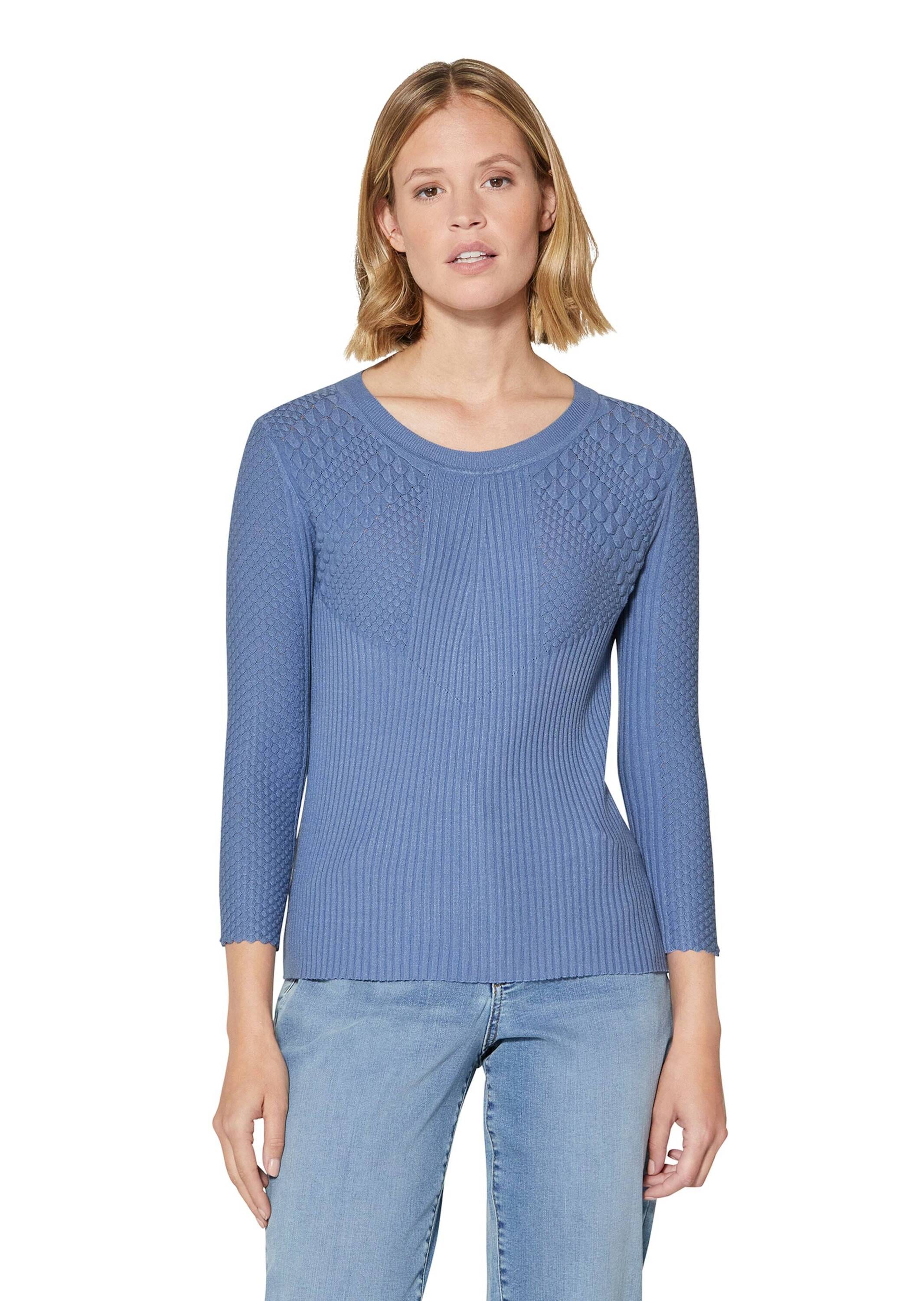 MADELEINE Longpullover »Pullover Rippstrickpullover«