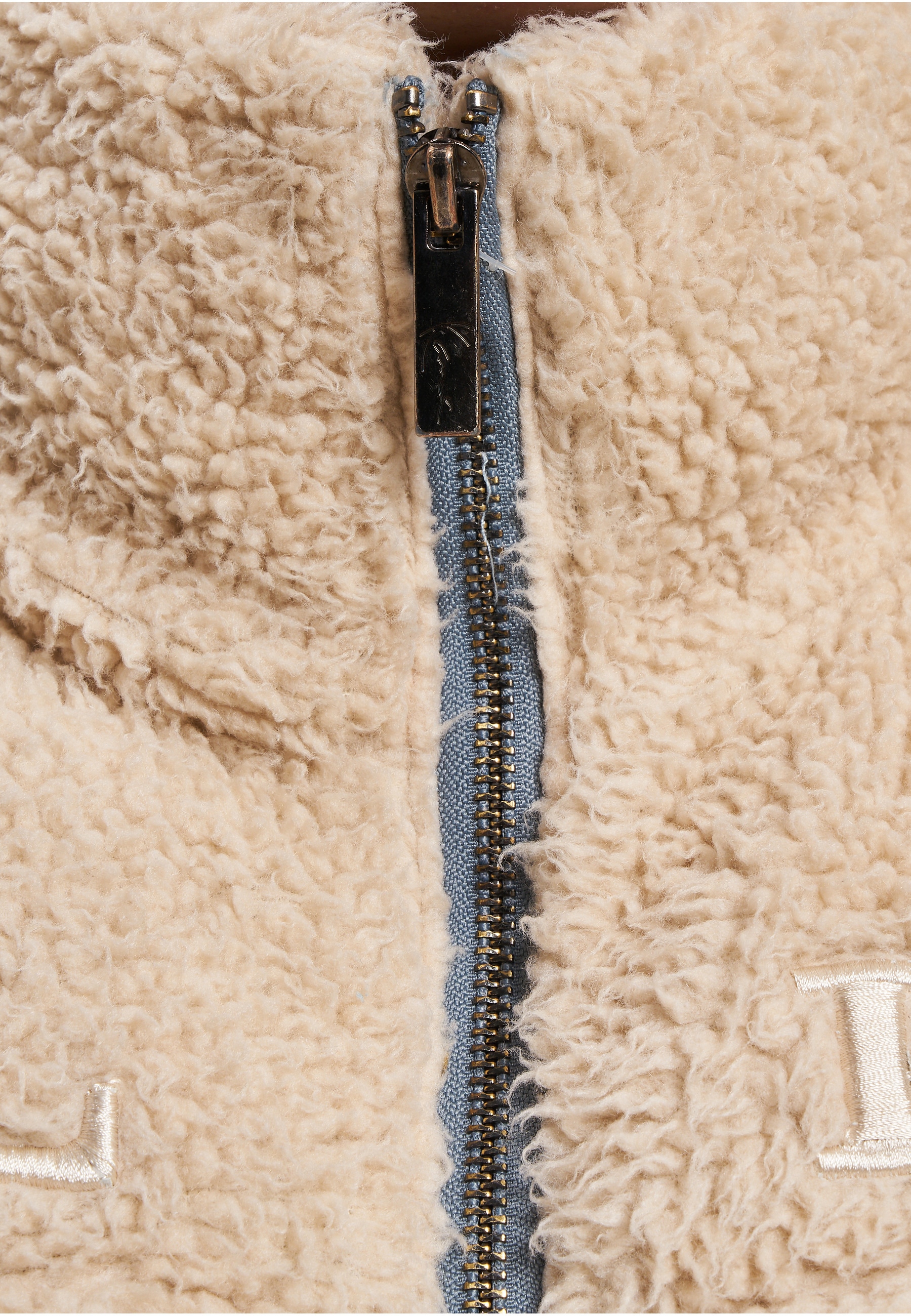 Karl Kani Winterjacke »Karl Kani Herren KM234-036-1 KK Retro Denim Teddy Puffer Jacket« 1 Stk. tlg. ohne Kapuze