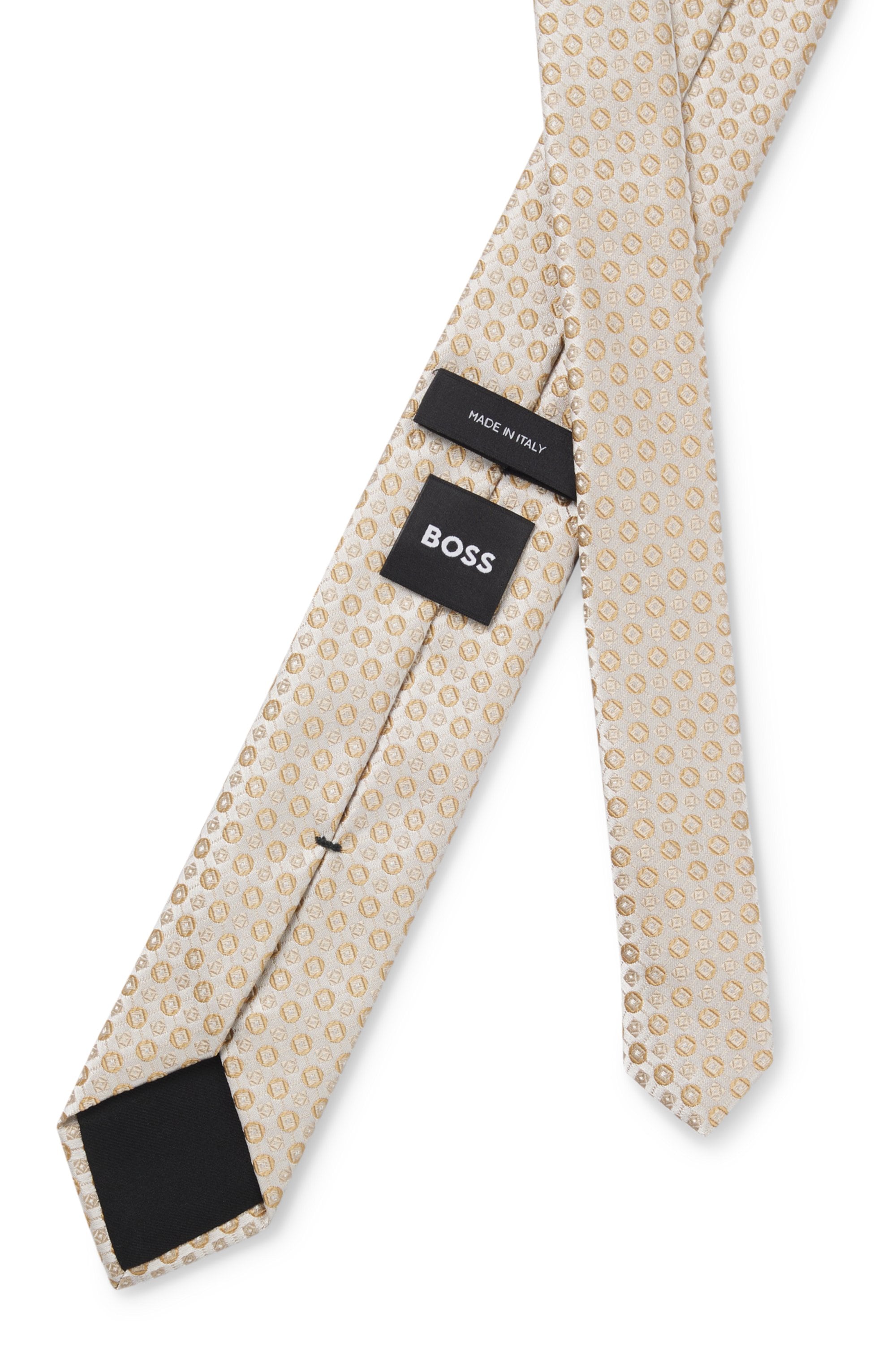 BOSS Krawatte »H-Tie 6 cm« aus einem Seiden-Mix mit Jacquard-Muster