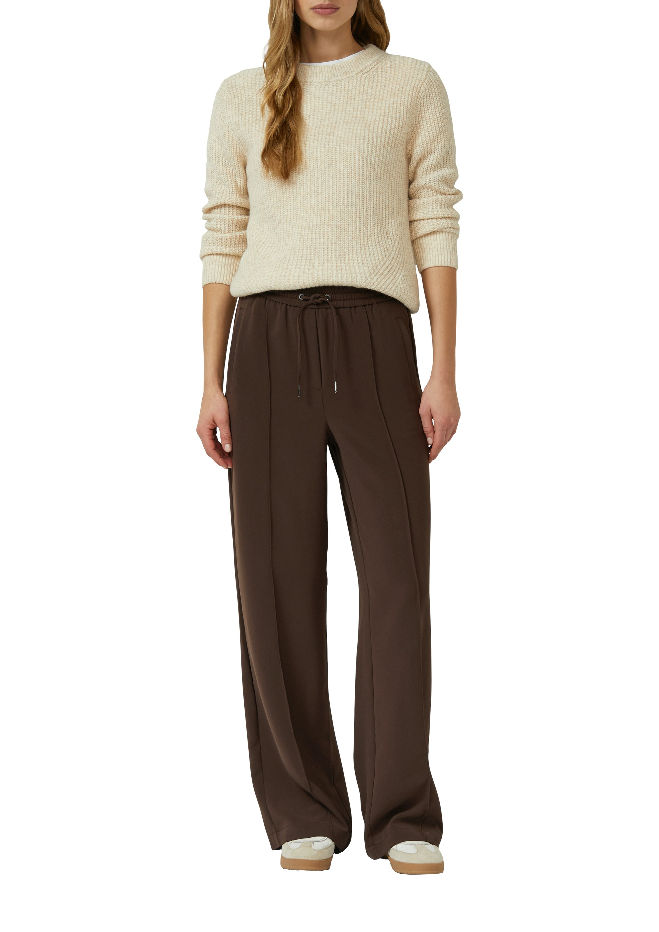 s.Oliver Strickpullover aus Wollmix und mit Strickmuster günstig online kaufen