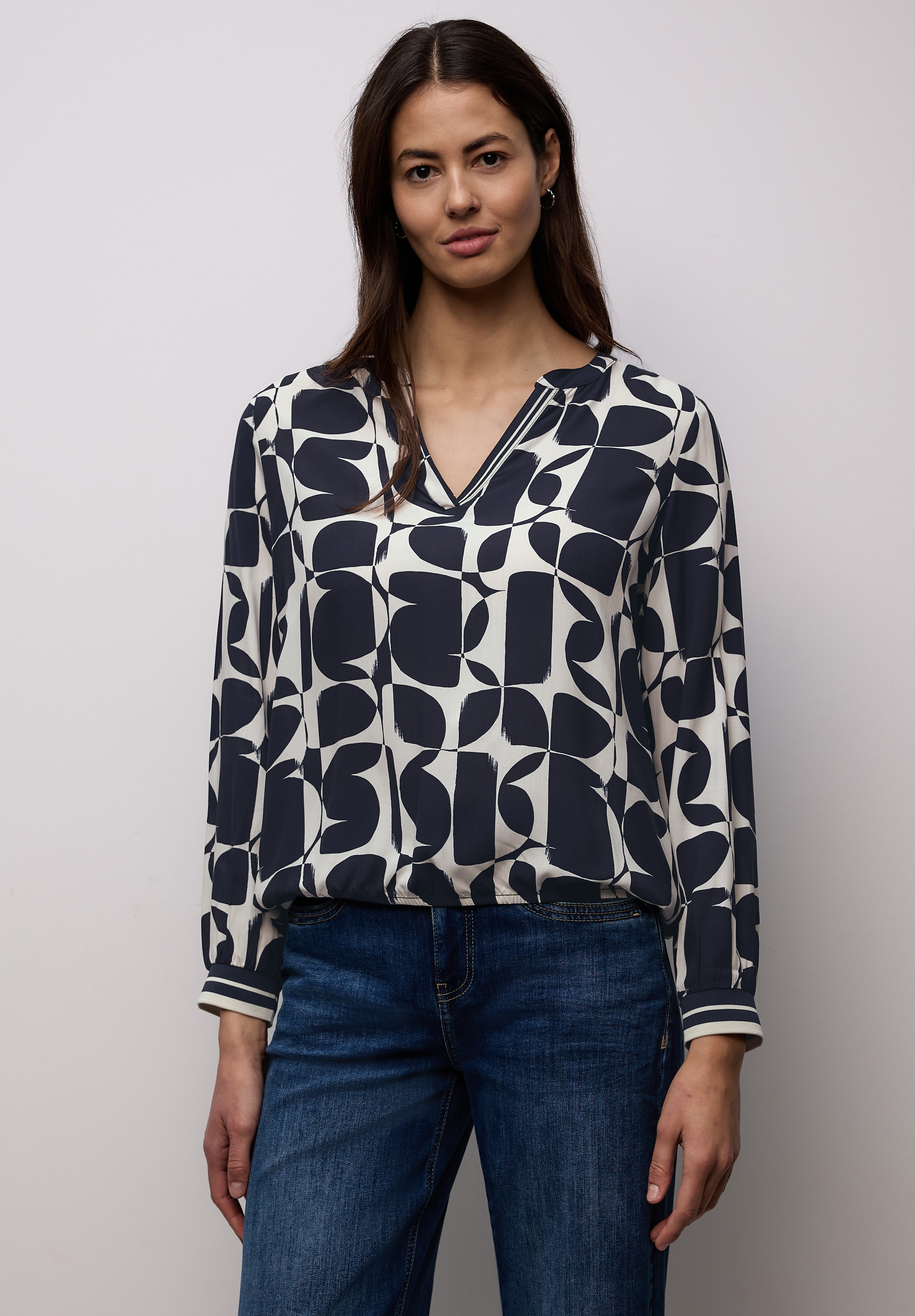 STREET ONE Langarmbluse aus softer Viskose günstig online kaufen