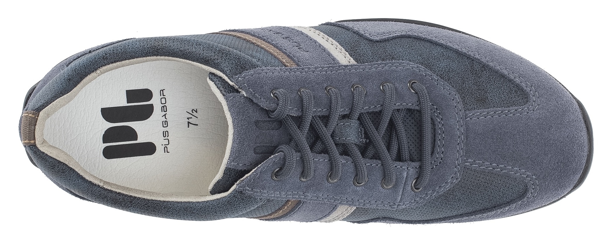 Pius Gabor Sneaker, Freizeitschuh, Halbschuh, Schnürschu mit Logo, Weite G (=weit)