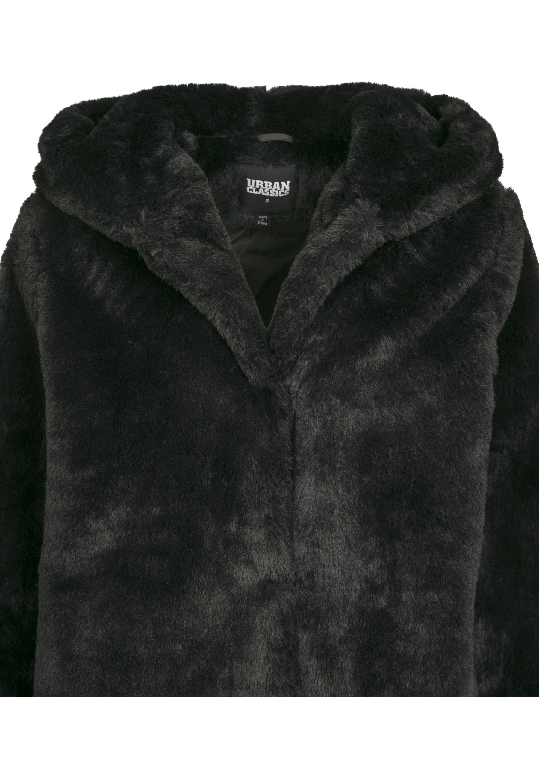 URBAN CLASSICS Parka »Urban Classics Damen Ladies Hooded Teddy Coat« 1 Stk. tlg. ohne Kapuze