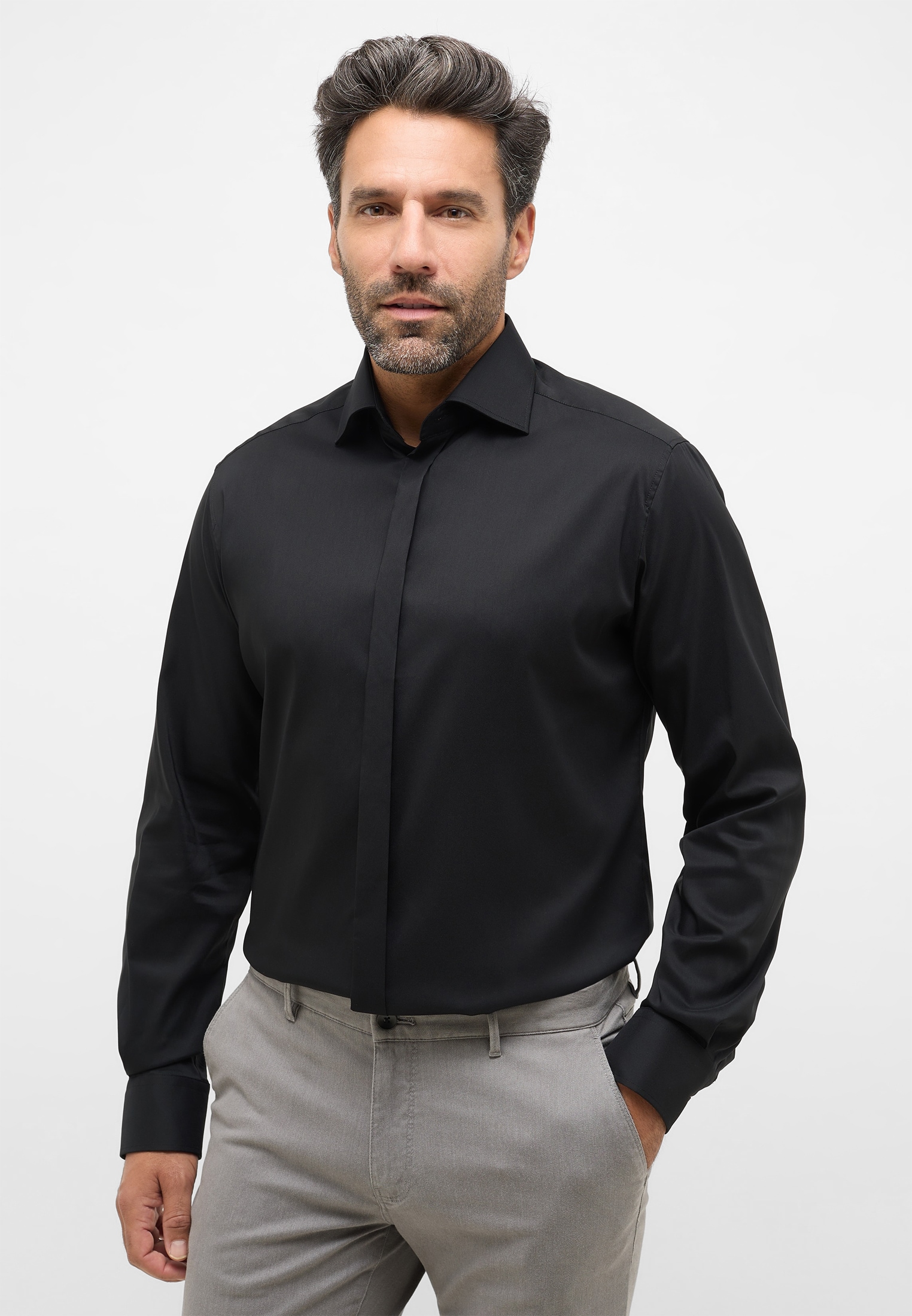 Eterna Langarmhemd "MODERN FIT", EASY IRON (bügelleicht) günstig online kaufen