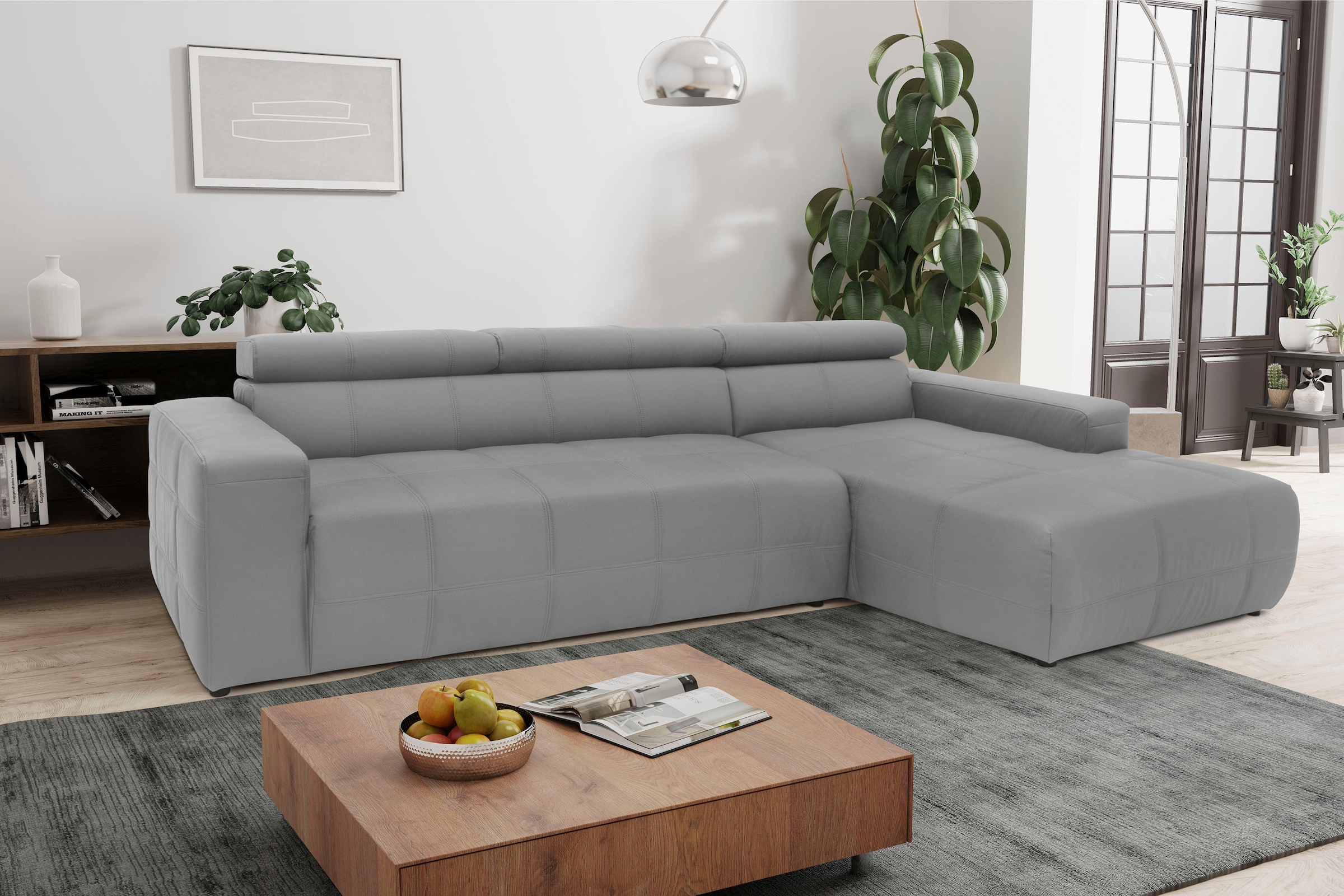 DOMO collection Ecksofa "Brandon große Ausführung B/T/H: 289/177/80 cm, auc günstig online kaufen