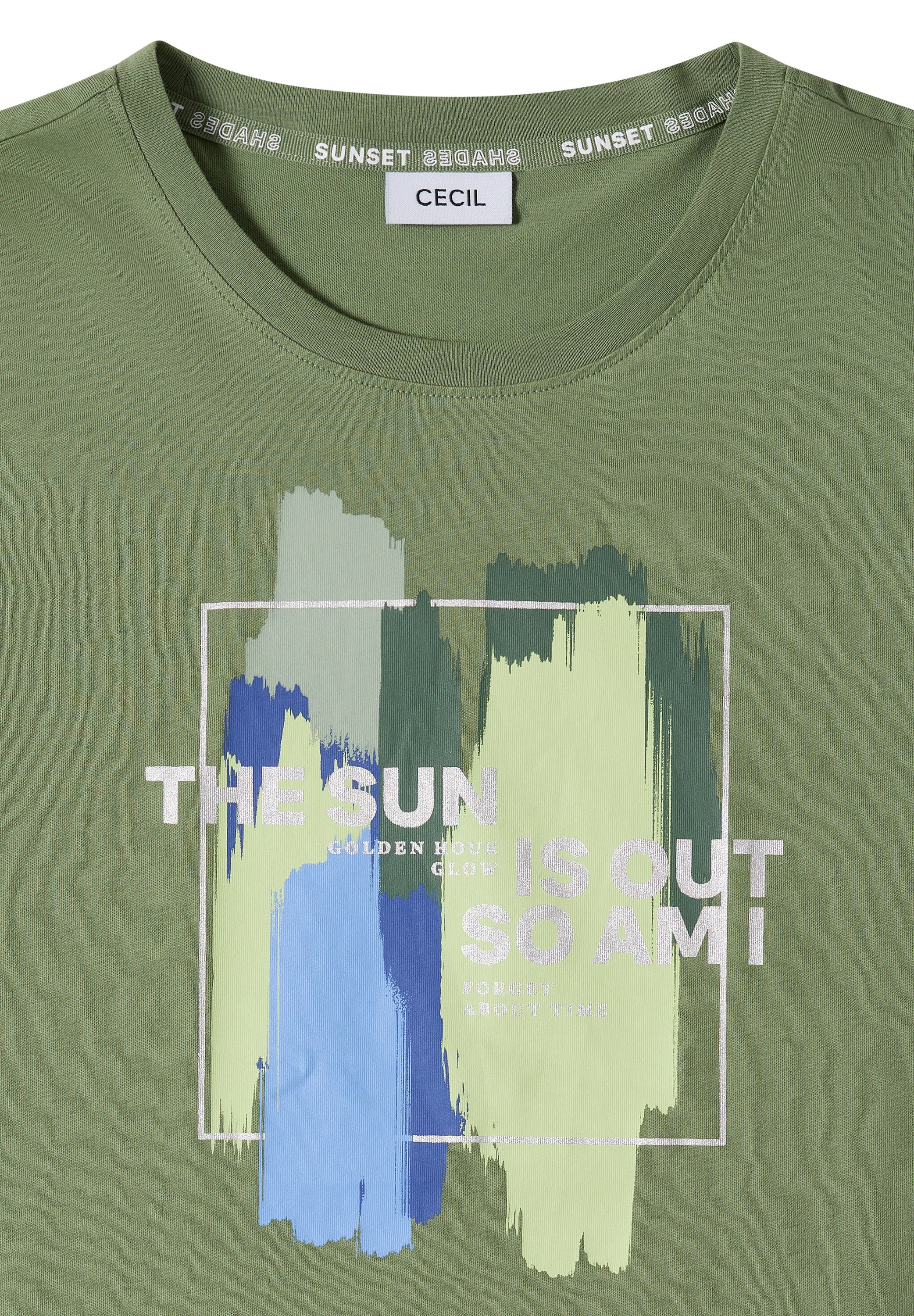 Cecil T-Shirt aus reiner Baumwolle