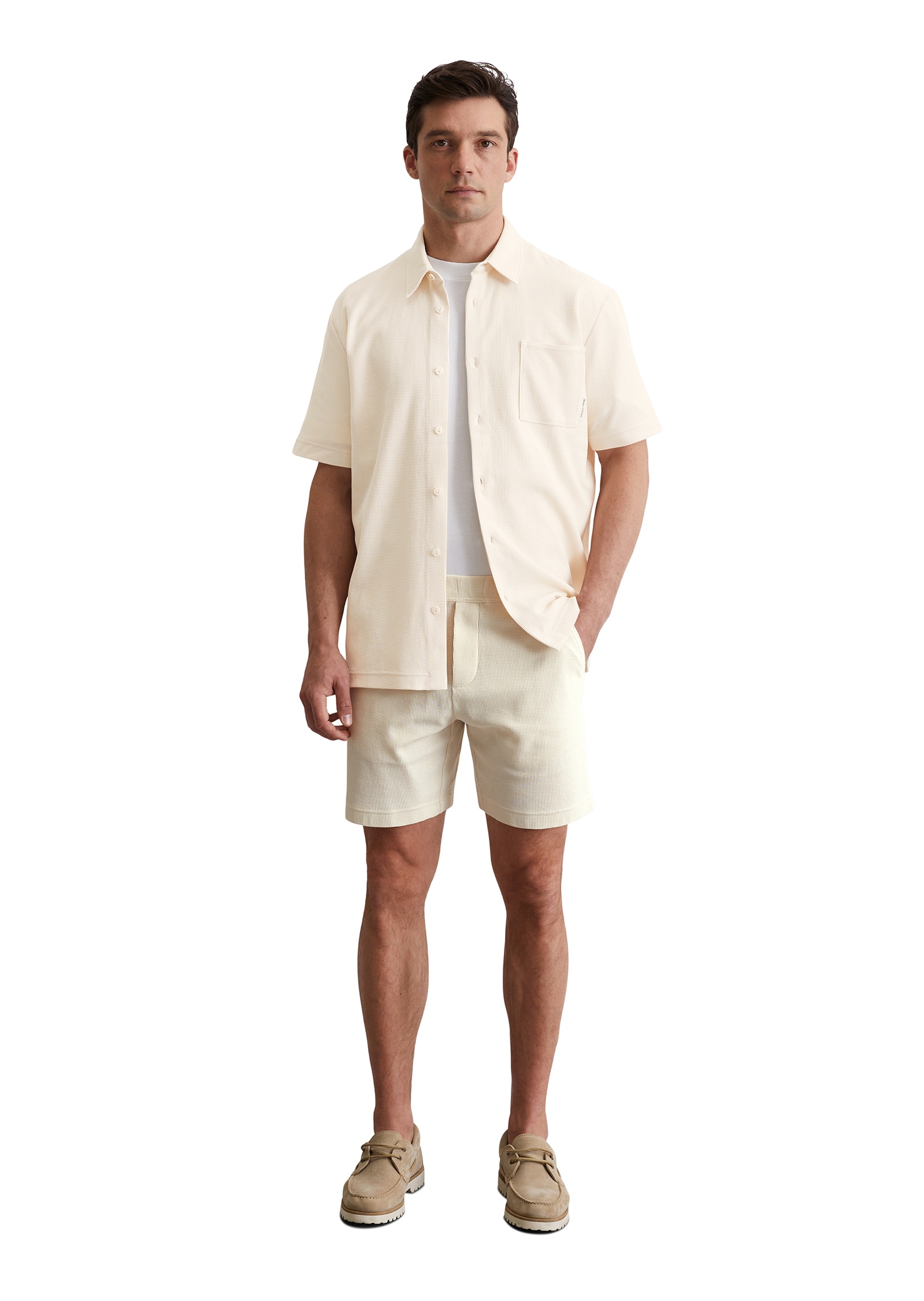 Marc O'Polo Poloshirt »mit feiner Waffelstruktur«