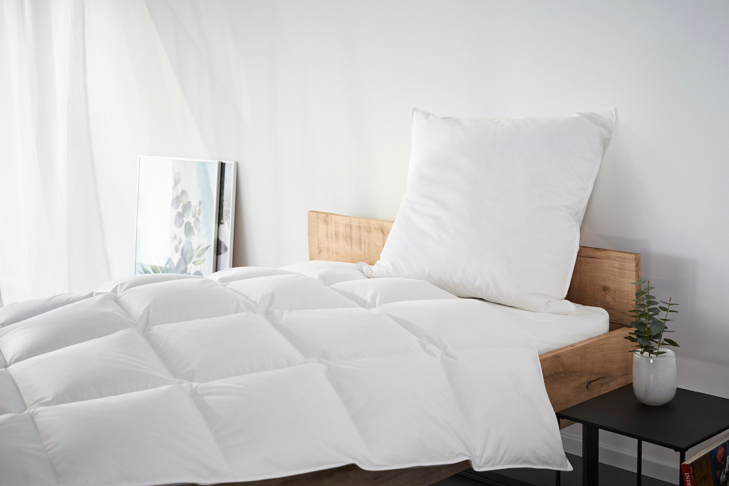 my home 3-Kammer-Kopfkissen "Kyam" Füllung: Innenkissen 100% Federn, Außenk günstig online kaufen