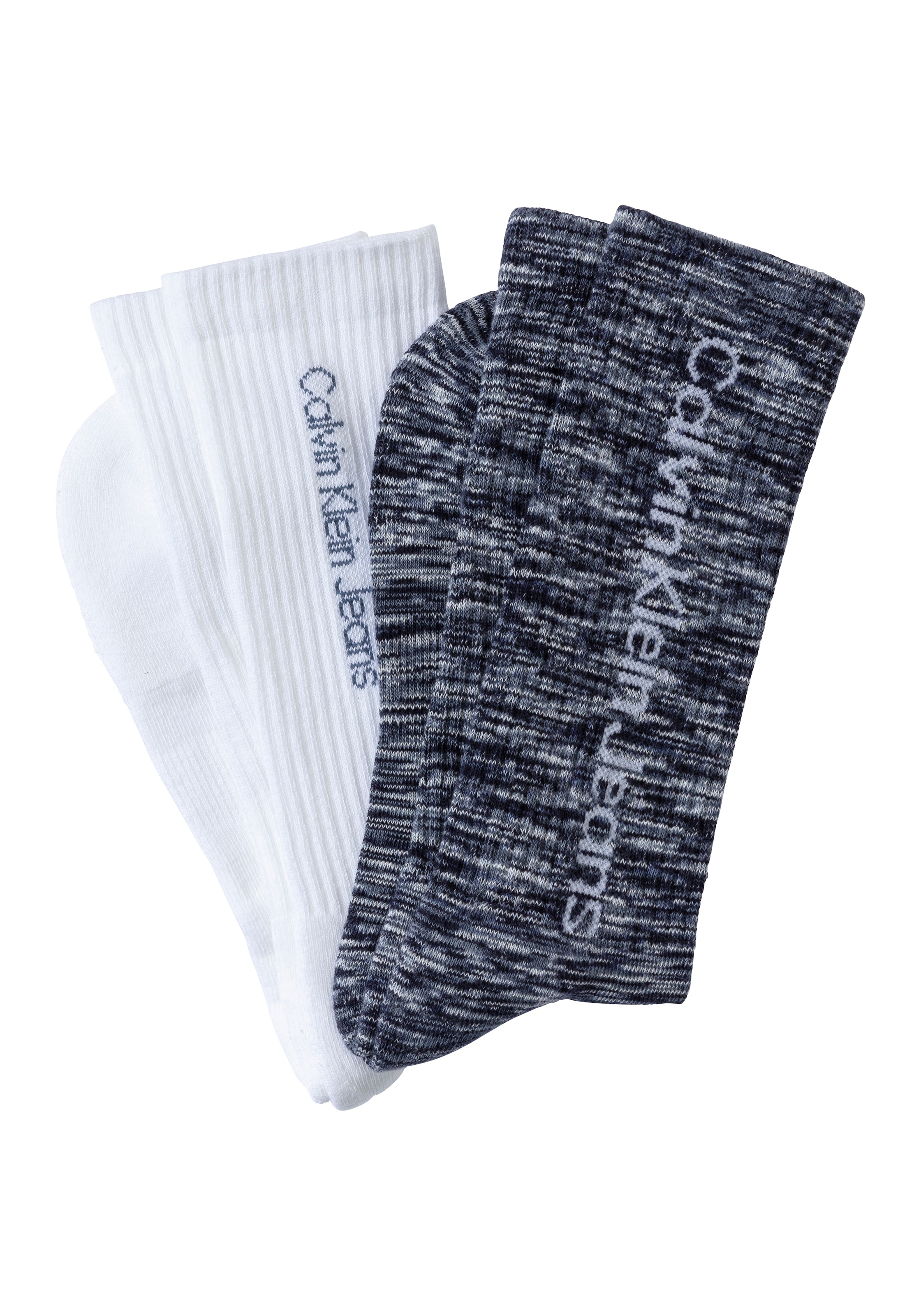 Calvin Klein Jeans Socken 2 Stk. tlg. mit seitlichem Logoschriftzug günstig online kaufen