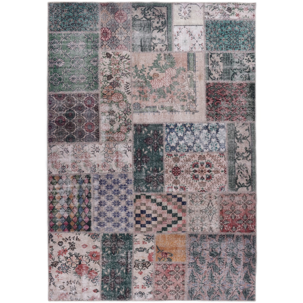 Gino Falcone Teppich »Adara GF 094«, rechteckig, Flachgewebe, Patchwork-Vintage Design, waschbar