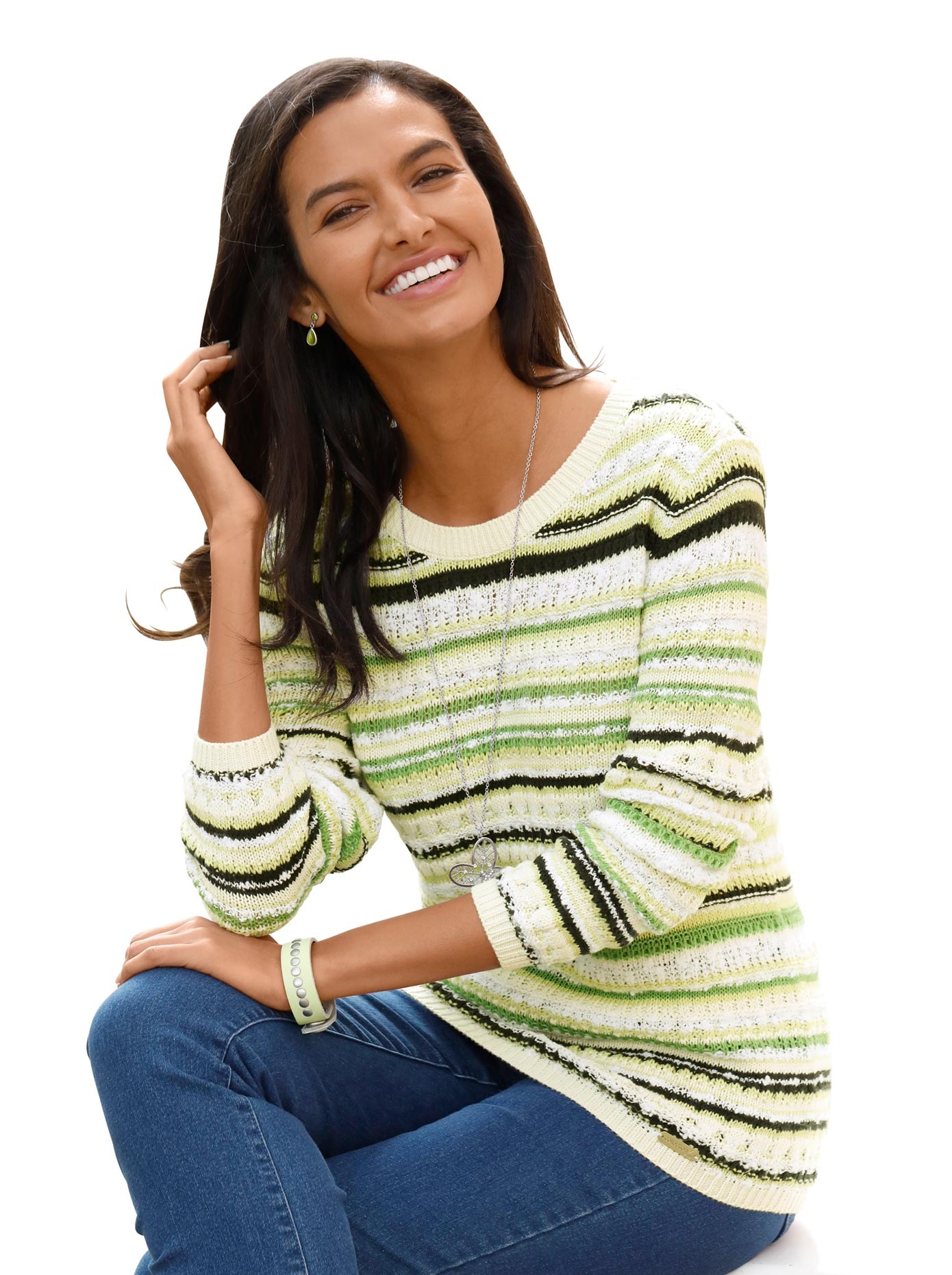 Casual Looks Streifenpullover »Pullover«
