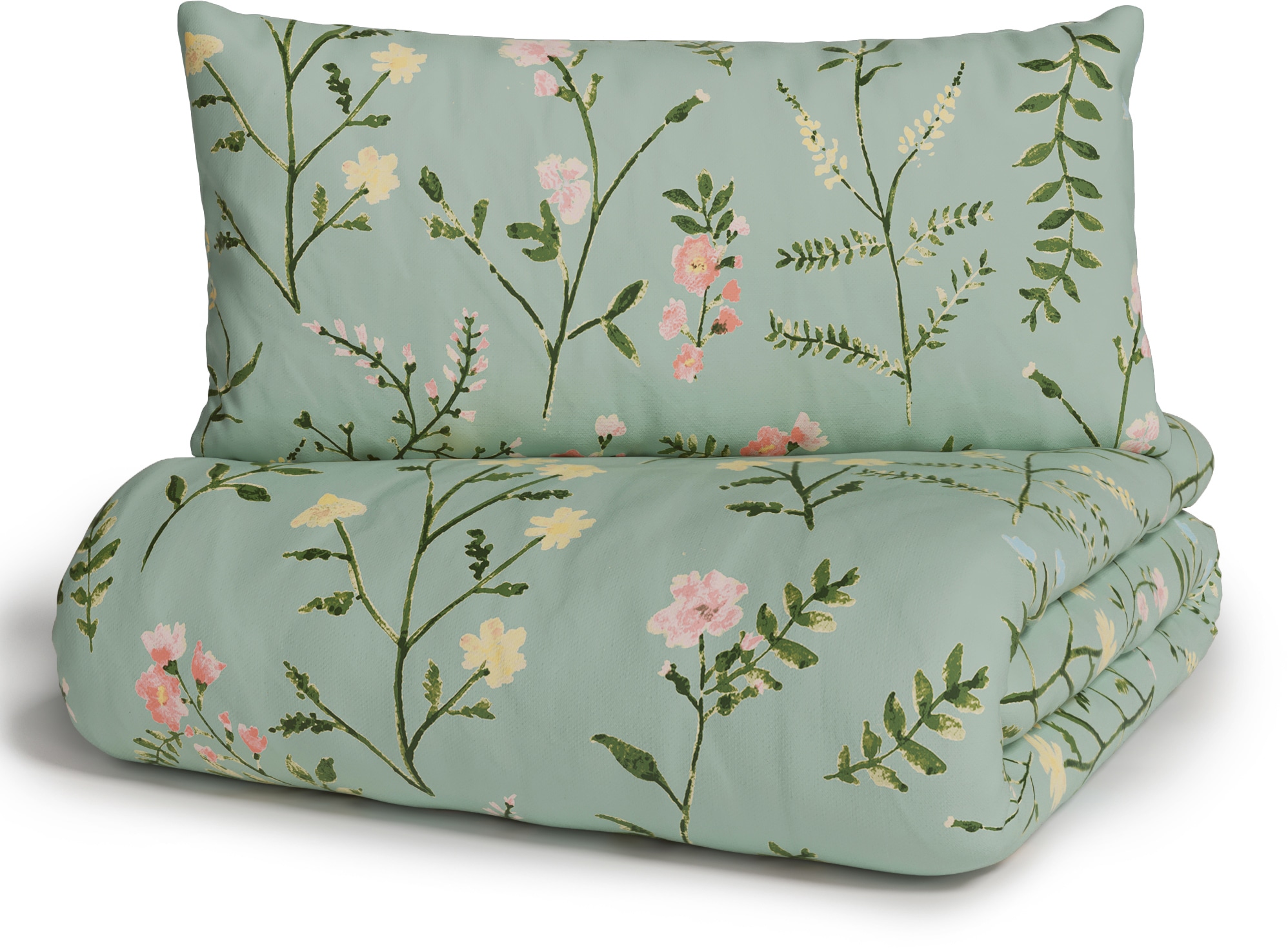 OTTO home Bettwäsche »Claara« 2 Stk. mit Blumen Design, skandinavisch, romantische Bettwäsche