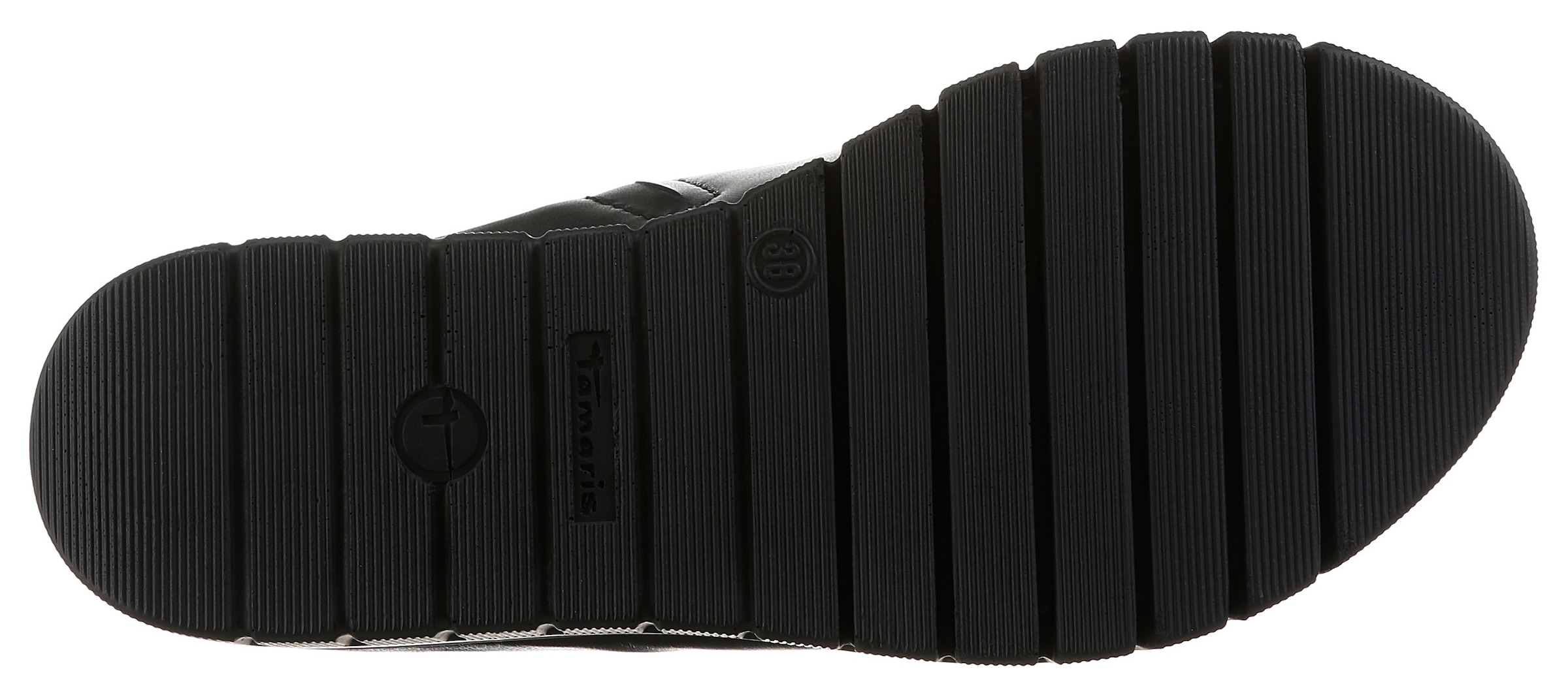 Tamaris Pantolette  Keilabsatz, Sommerschuh, Schupfschuh mit markantem Plateau