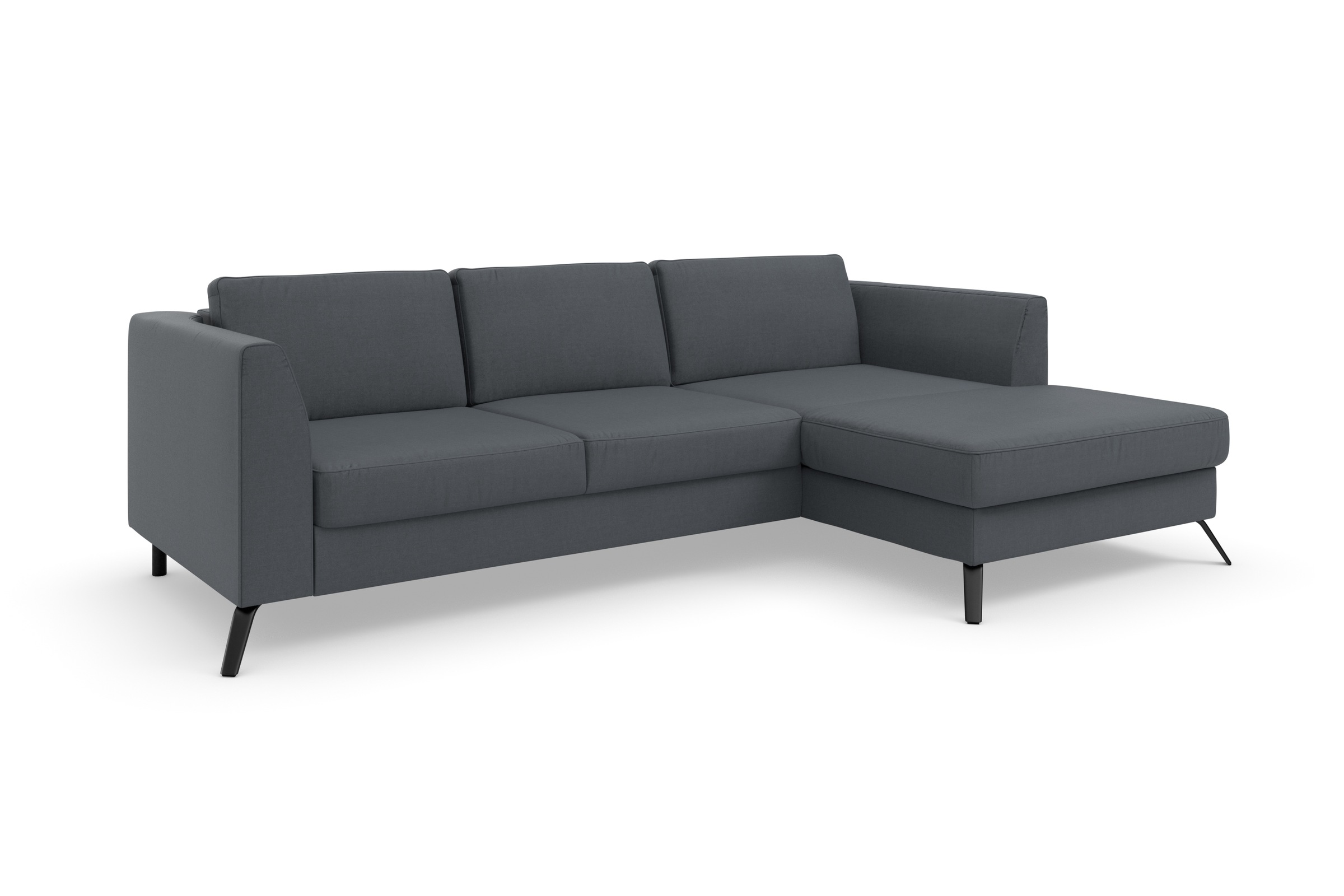 sit&more Ecksofa »Olsen L-Form«, inklusive Sitztiefenverstellung, wahlweise mit Bettfunktion, 15cm hoch
