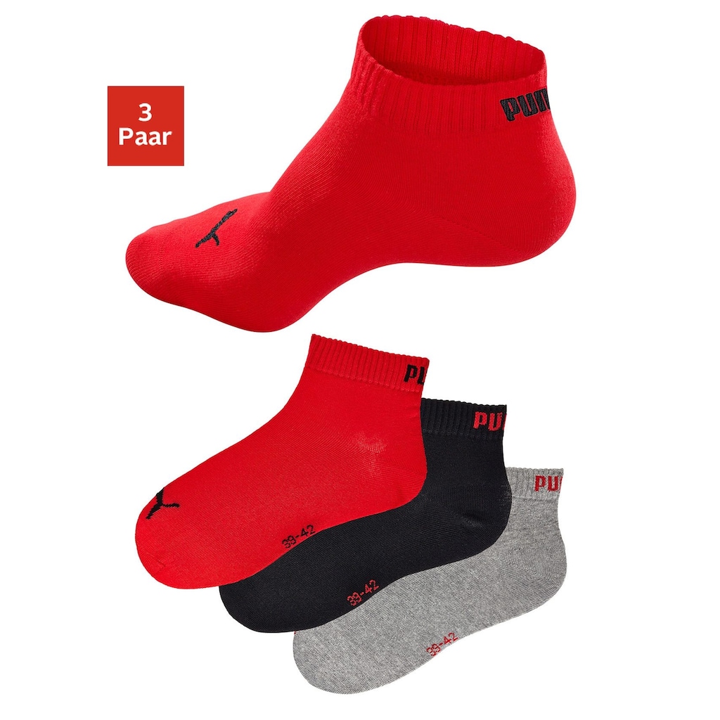 PUMA Kurzsocken, (3 Paar)