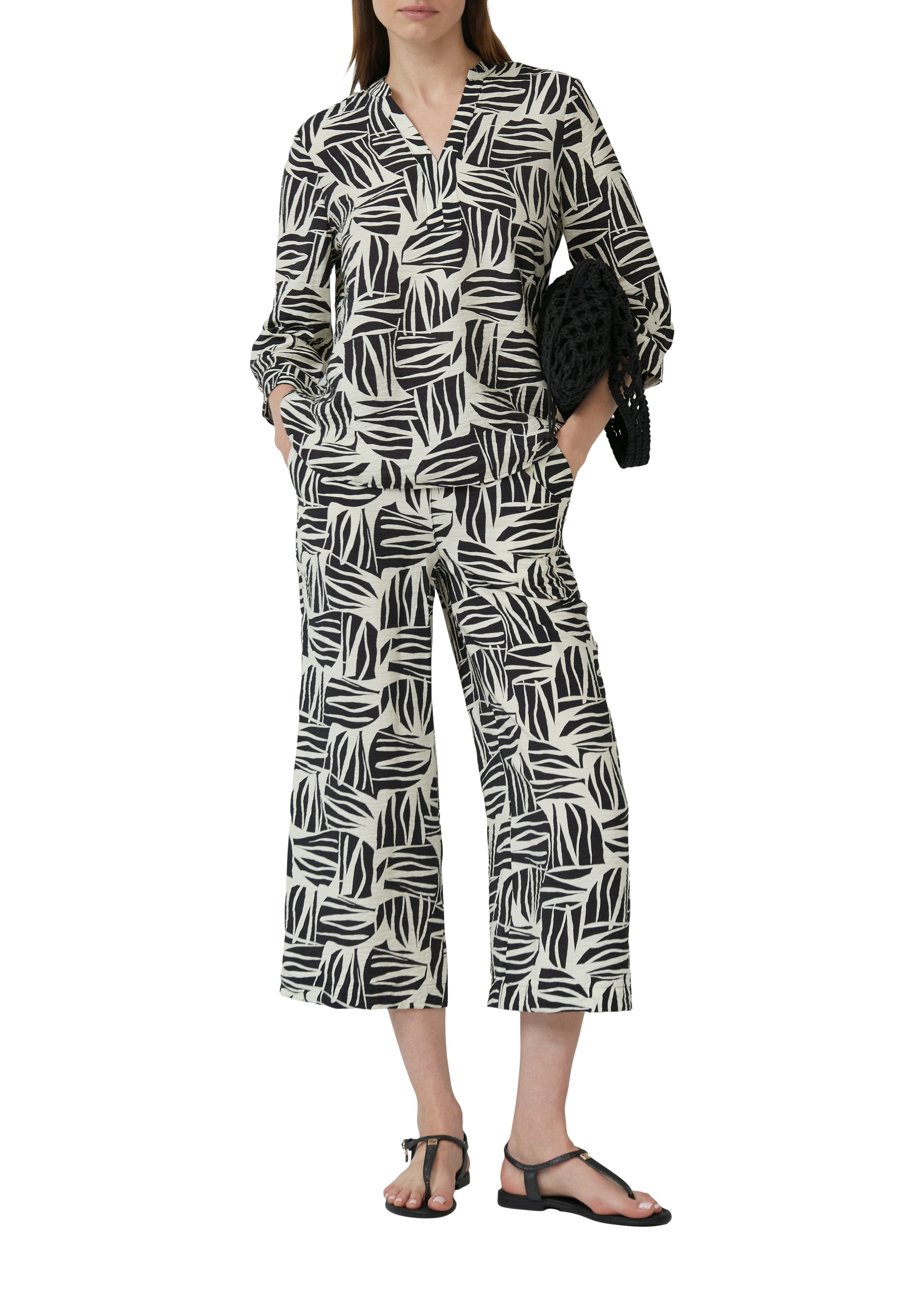 s.Oliver Klassische Bluse, mit All-Over Print günstig online kaufen