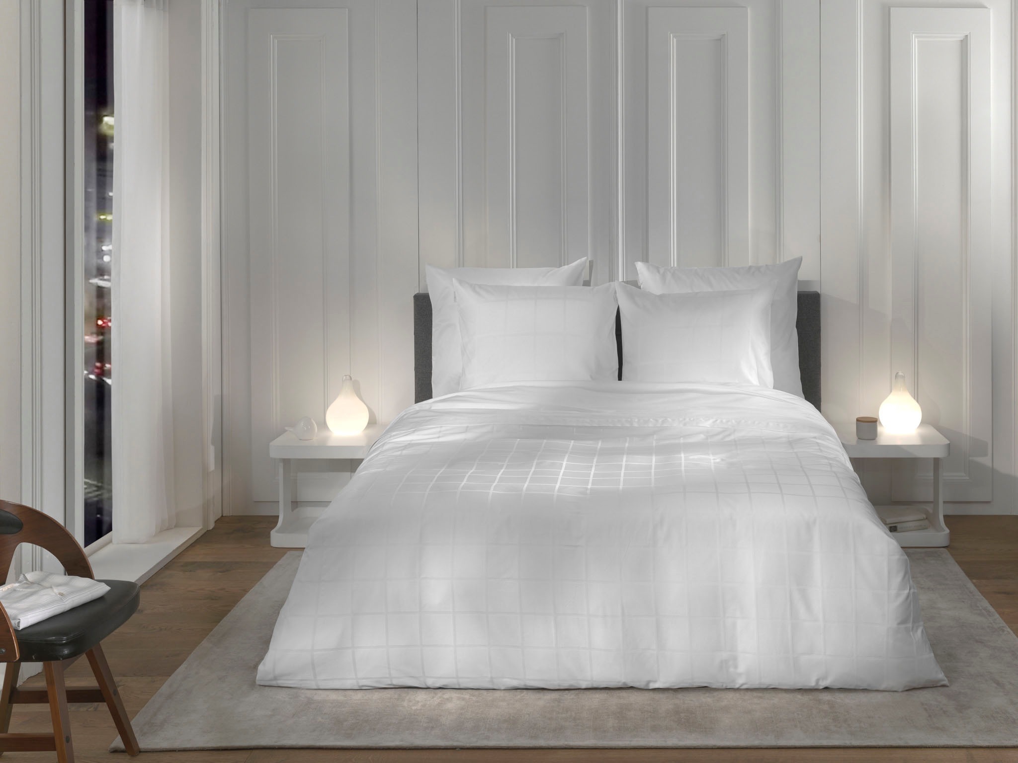 Heckett & Lane Wendebettwäsche "Diamante" 2 Stk. kariert, hochwertiges Mako günstig online kaufen