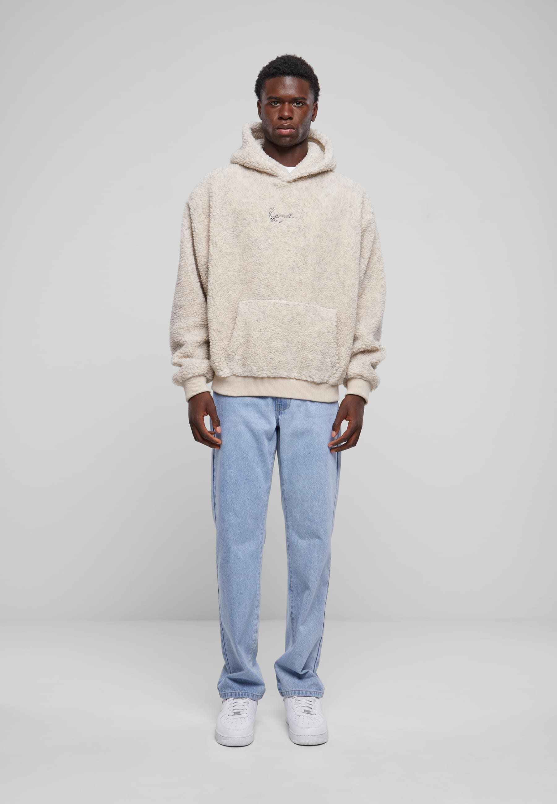 Karl Kani Longsleeve »Karl Kani Herren KM233-020-3 KK Metal Signature Teddy Os Hoodie«, (1 tlg.)