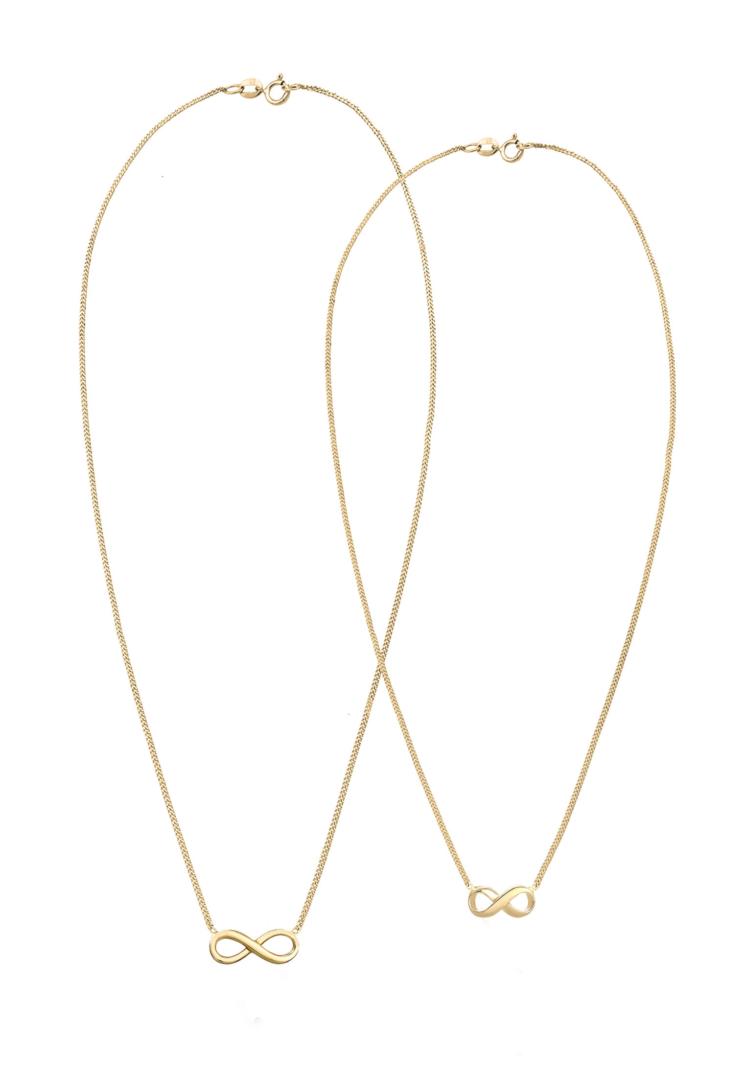 Elli Schmuckset »Infinity Unendlichkeit Symbol 2er Set 925 Silber«