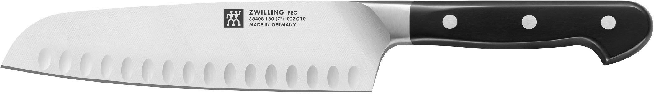 Zwilling Messer-Set "Pro" 1 Spick & Garniermesser (10 cm), 1 Santokumesser (18 cm).