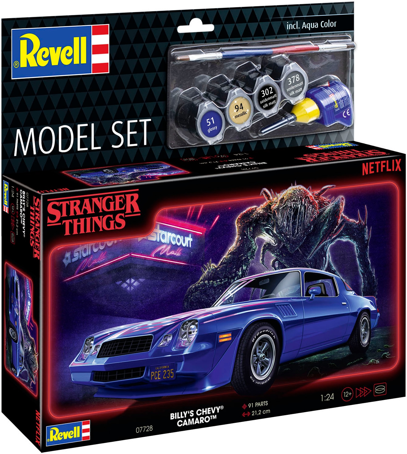 Revell® Modellbausatz »StrangerThings, Billys Chevy Camaro Z/28«, 1:24