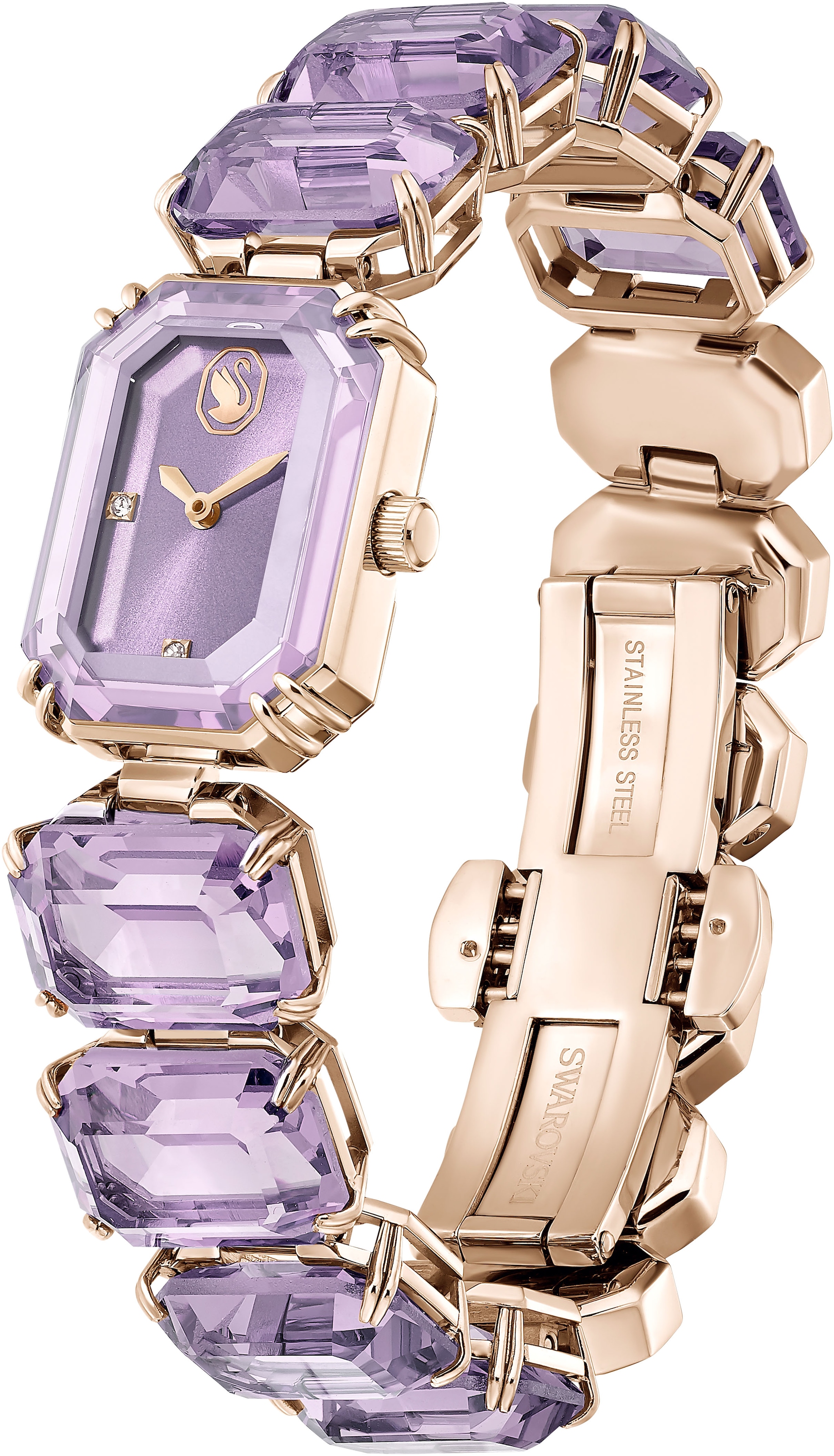 Swarovski Quarzuhr »MILLENIA«, Armbanduhr, Damenuhr, Swiss Made, Edelstahlarmband, analog