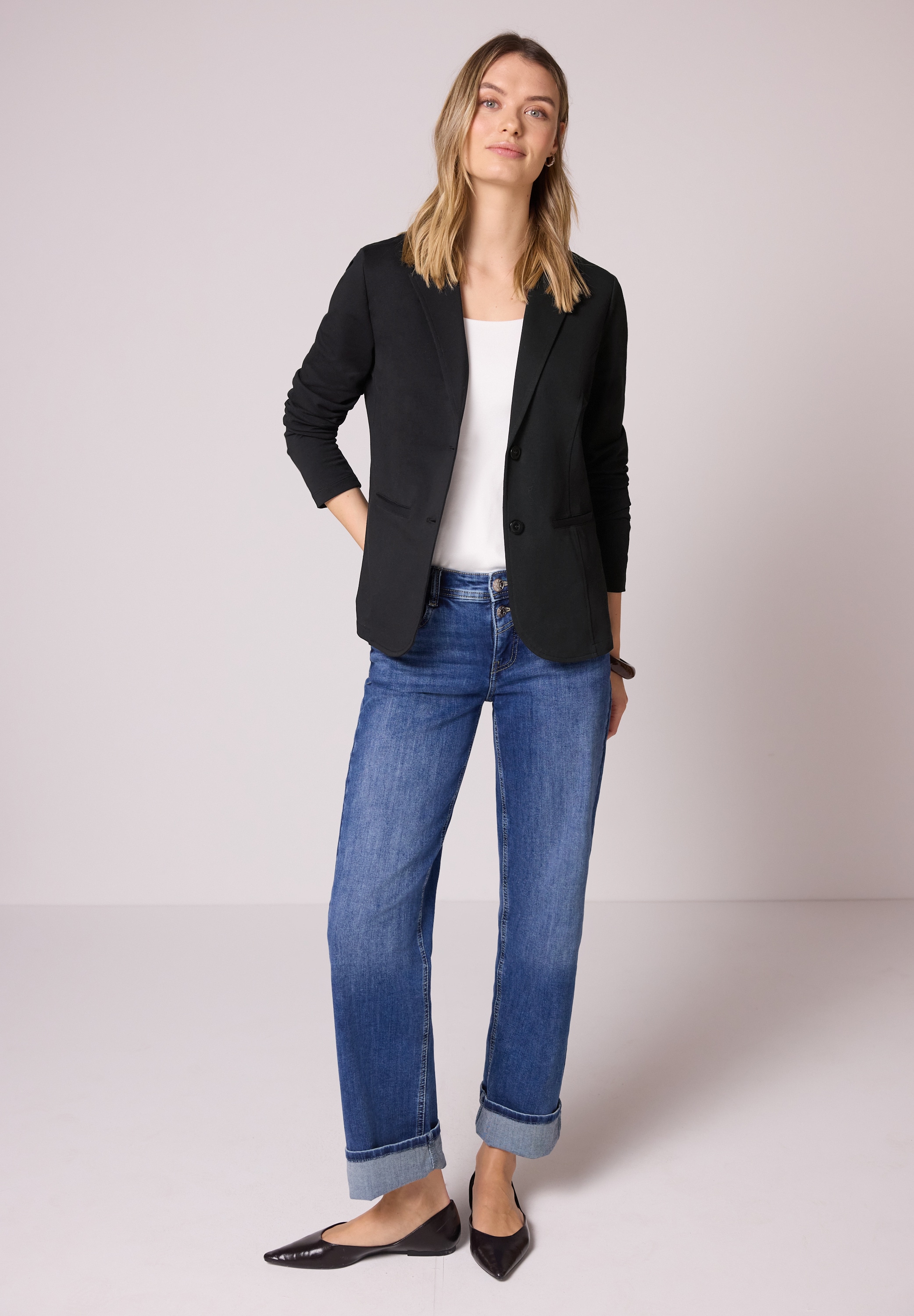 STREET ONE Sweatblazer im soften Baumwoll-Mix