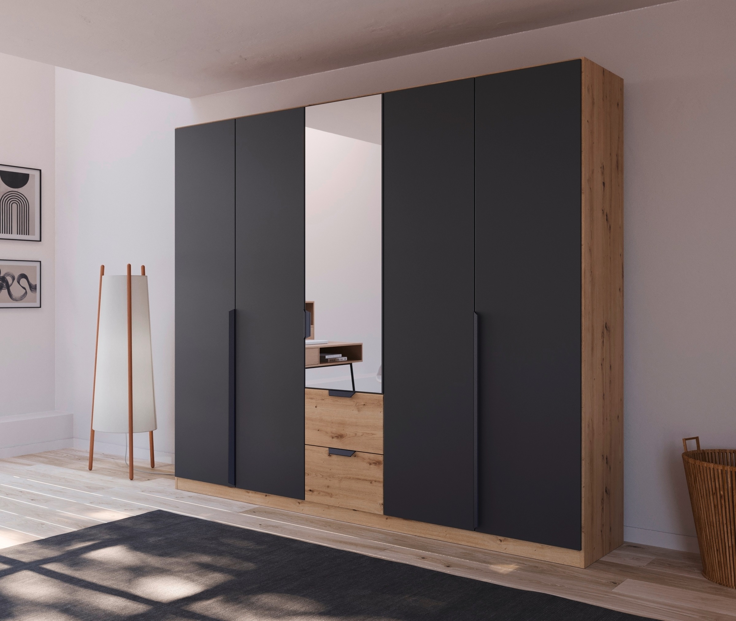 rauch Drehtürenschrank "Kleiderschrank Schrank Garderobe Ankleide DARK&WOOD günstig online kaufen