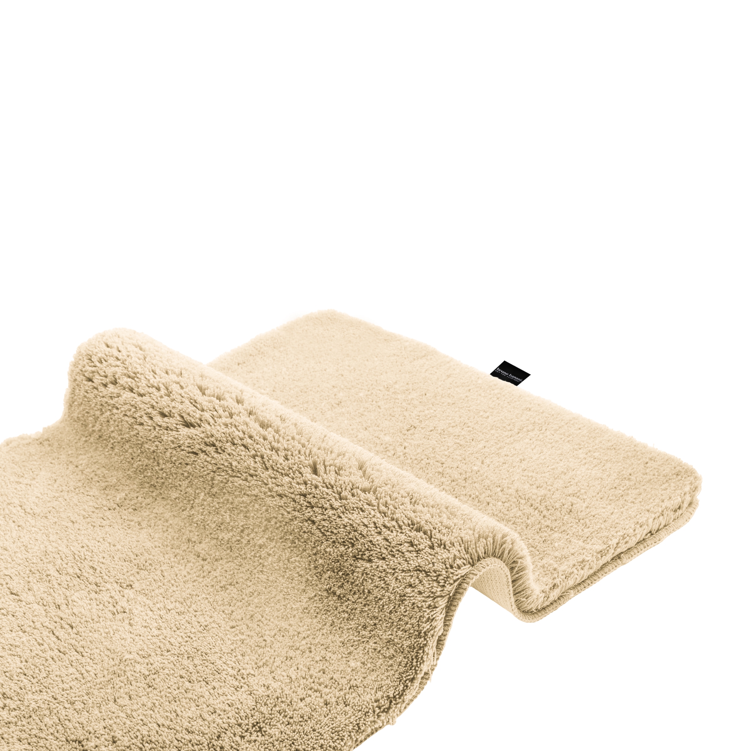Bruno Banani Badematte »Lana Premium, Badvorleger, Badezimmer Teppich« Höhe 30 mm rutschhemmend beschichtet fußbodenheizungsgeeignet | schnell trocknend | strapazierfähig Badteppich, Badematten, unifarben, rechteckig, 3-tlg. Set & halbrund