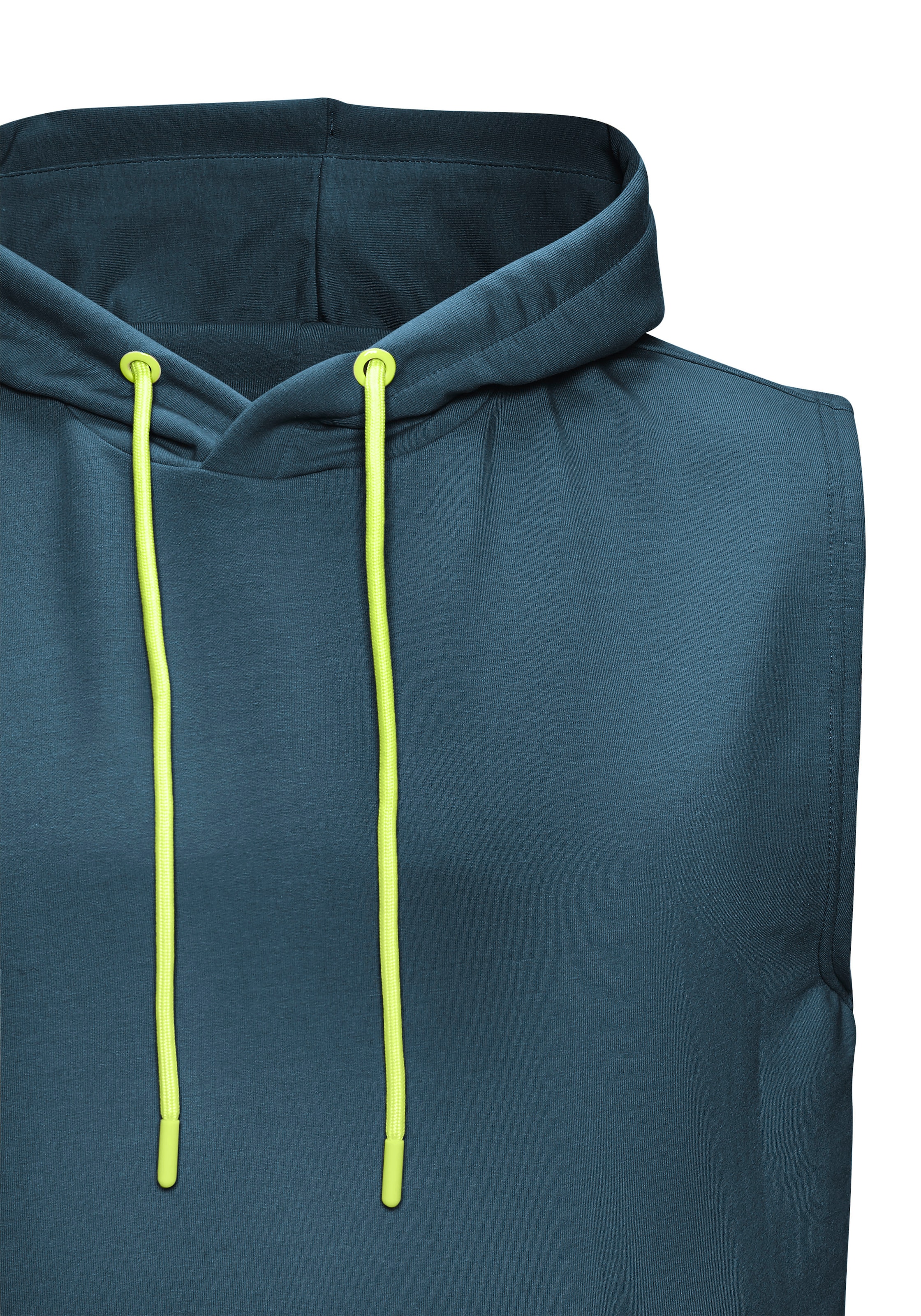 Le Jogger Performance Kapuzensweatshirt , ohne Ärmel und mit kontrastfarbenen Details
