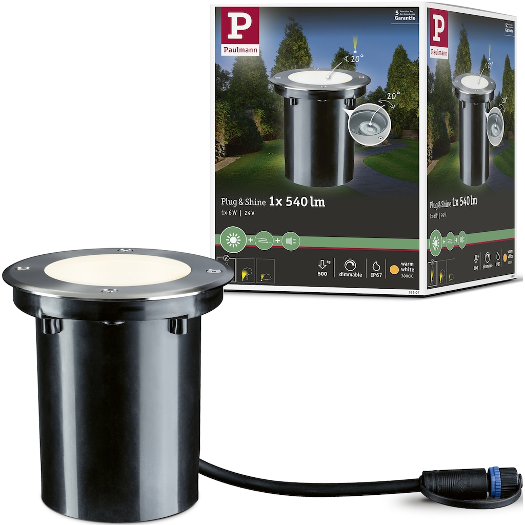 Paulmann LED Einbauleuchte »Plug & Shine«, 1 flammig-flammig