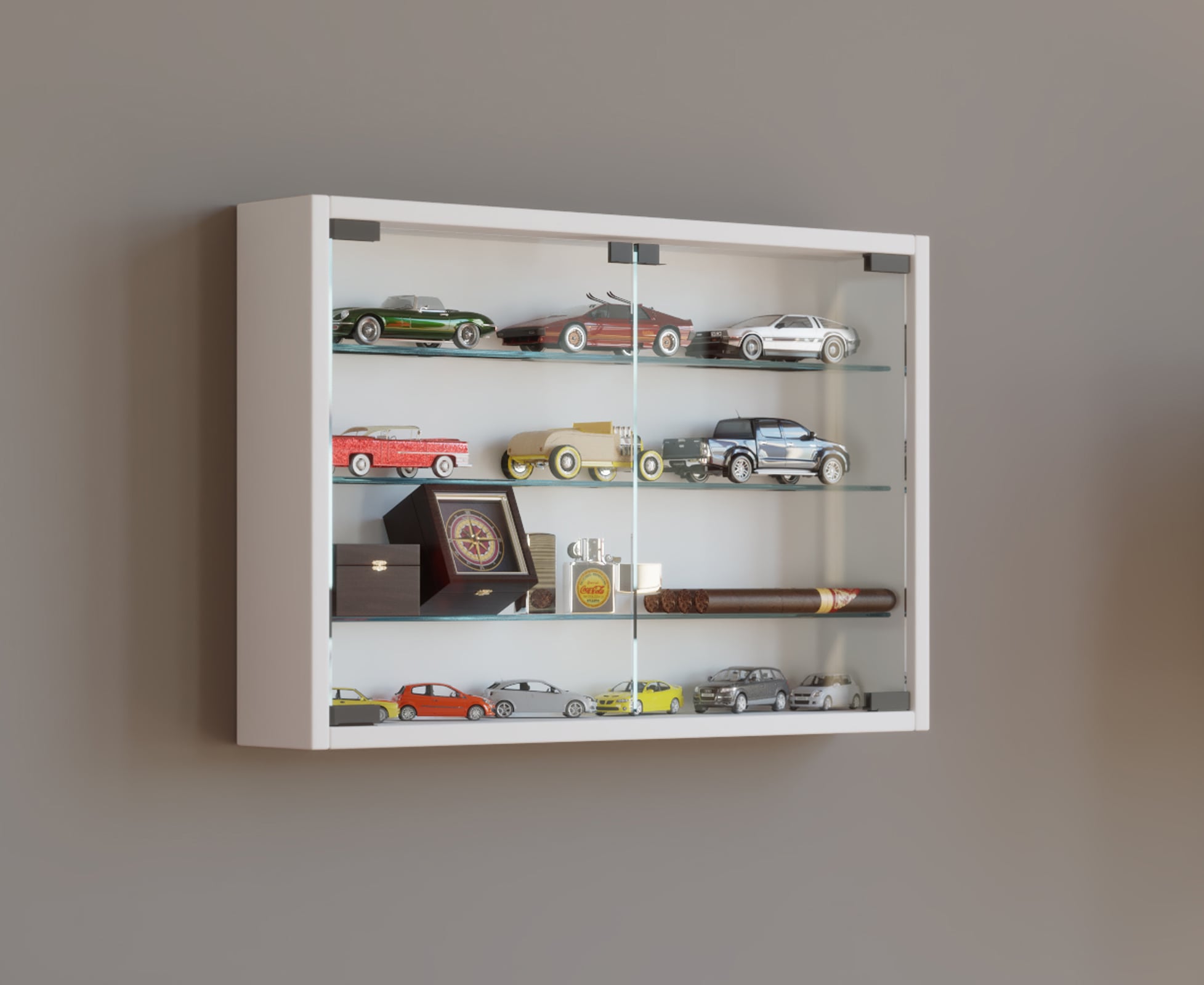 VCM Wandregal »Hängevitrine Wandvitrine Sammel Deko Mandosa M«