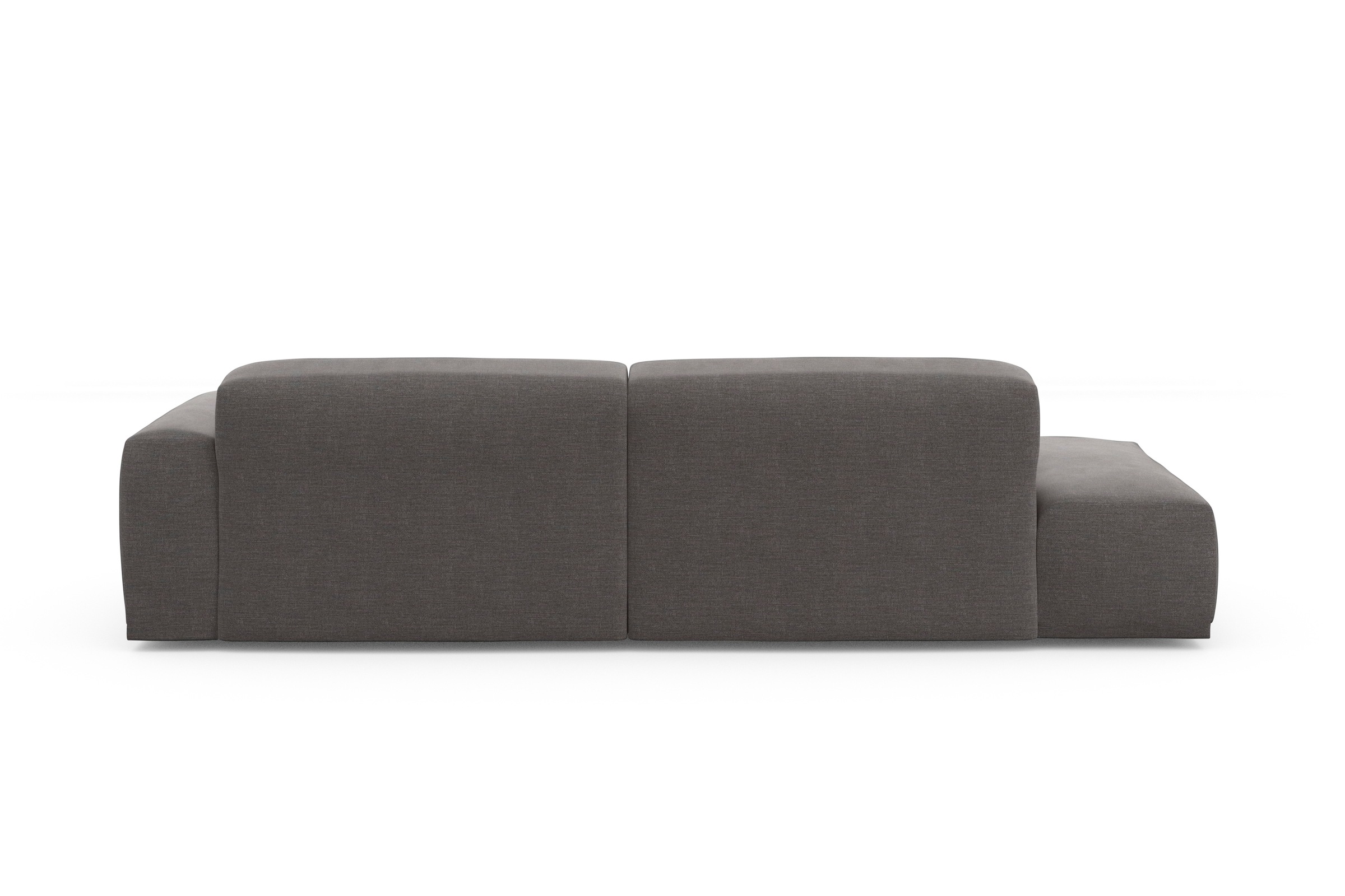 TRENDMANUFAKTUR Ecksofa Braga, aus 2 Teilen, moderner Cord-Stoff