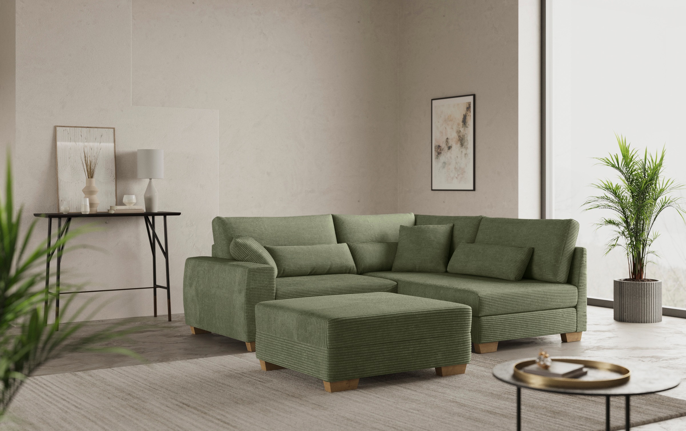 Mr. Couch Hocker "Helena", Mit DuraSpring-Taschenfederkern, bis 140 kg bela günstig online kaufen