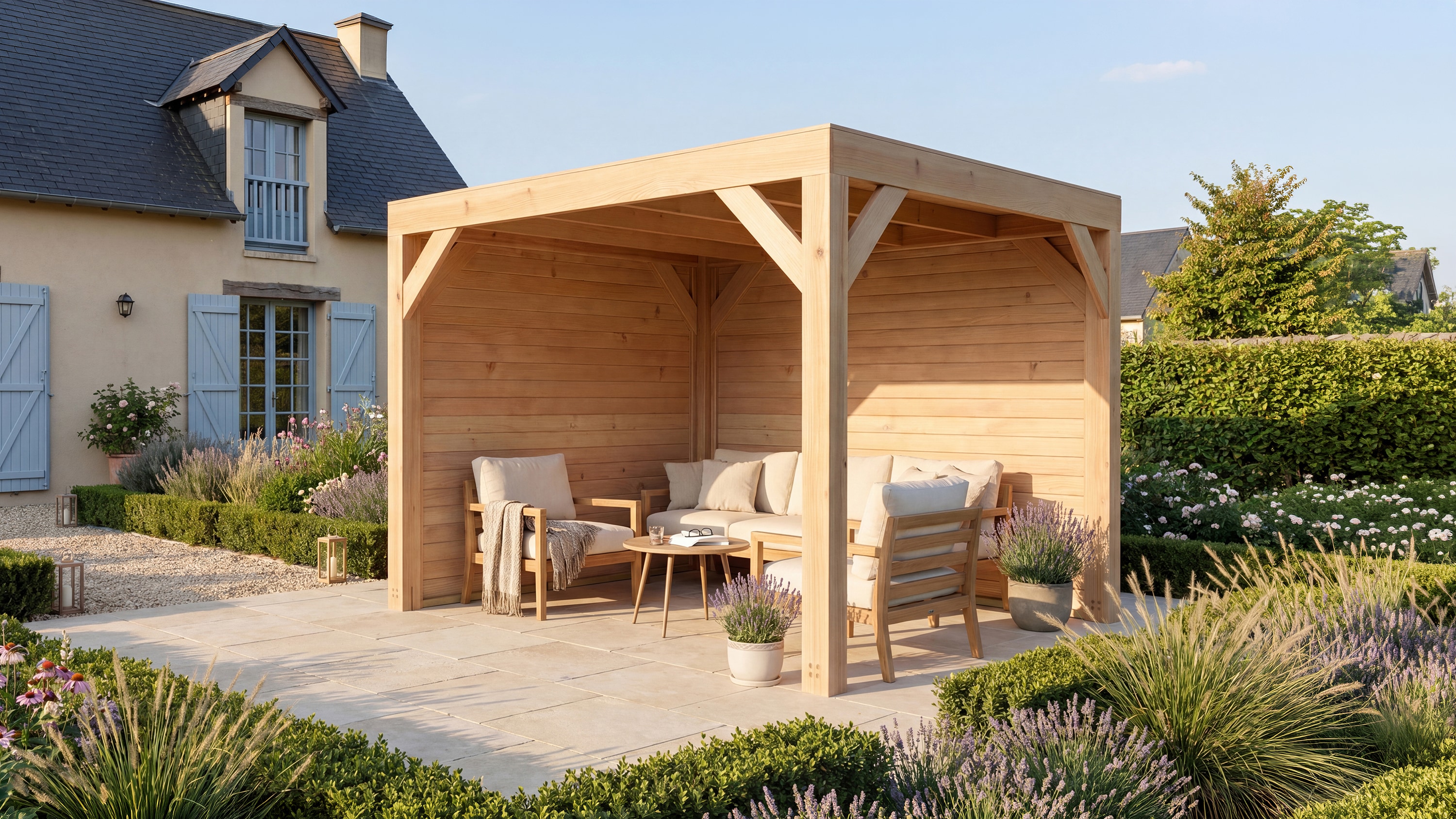 weka Holzpavillon "Lumley Lauben-Set Gr. 1.1" BxTxH: 307x307x245 cm