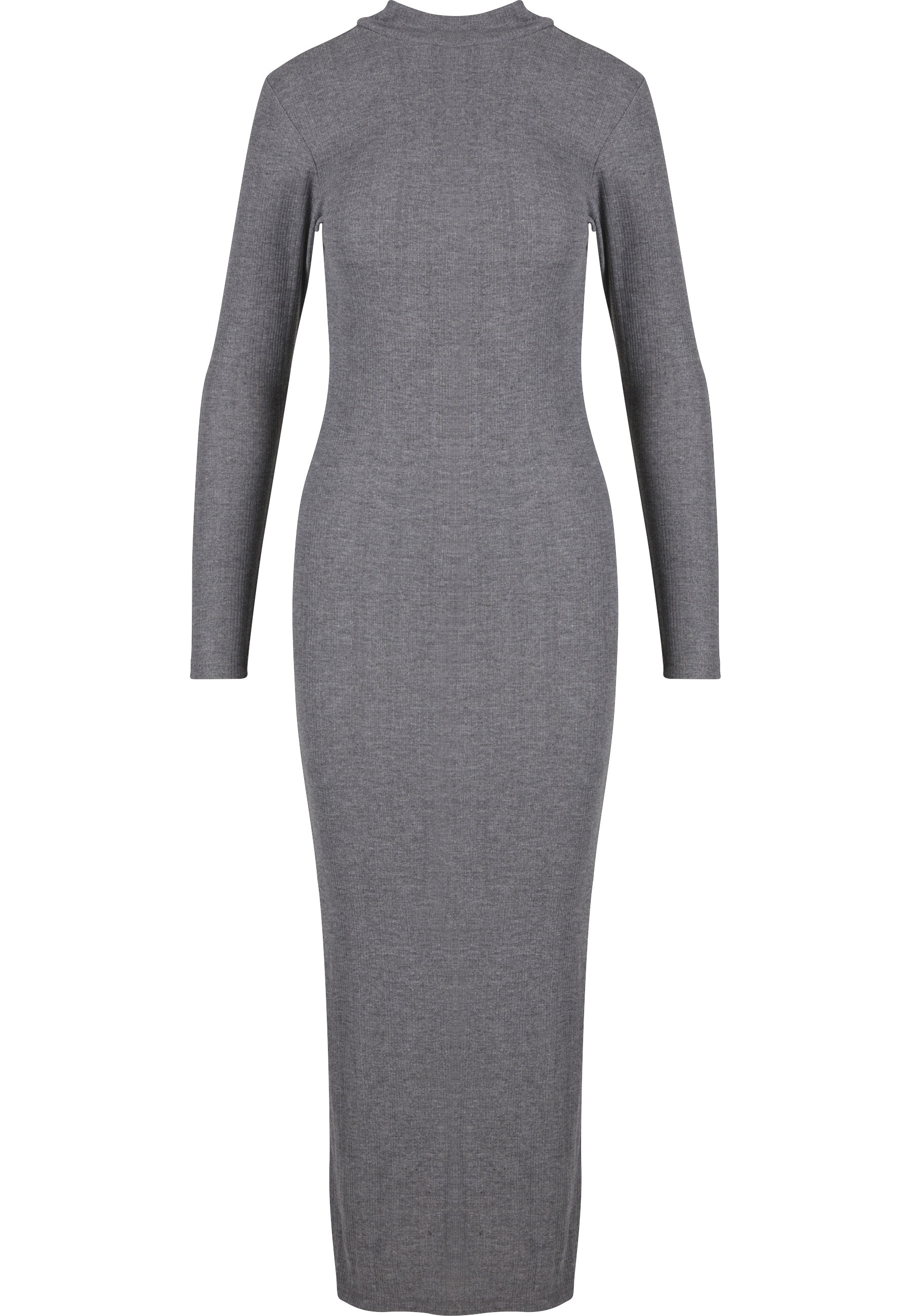 URBAN CLASSICS Shirtkleid "Urban Classics Ladies Rib Longlseeve Mockneck Dr günstig online kaufen