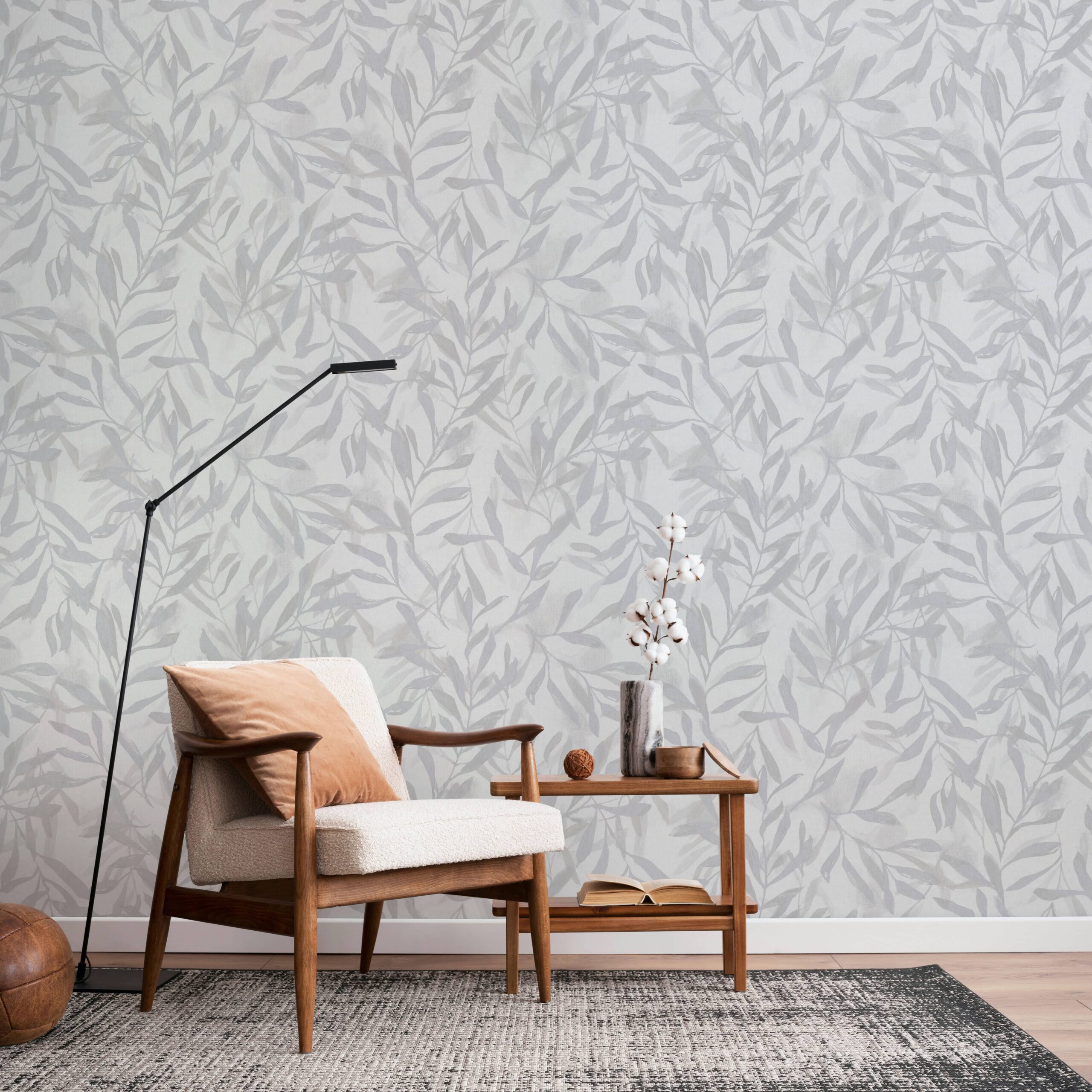 Marburg Vliestapete "Tapete Leaf Luxe" floral geprägt moderne Vliestapete für Wohnzimmer Schlafzimmer Küche