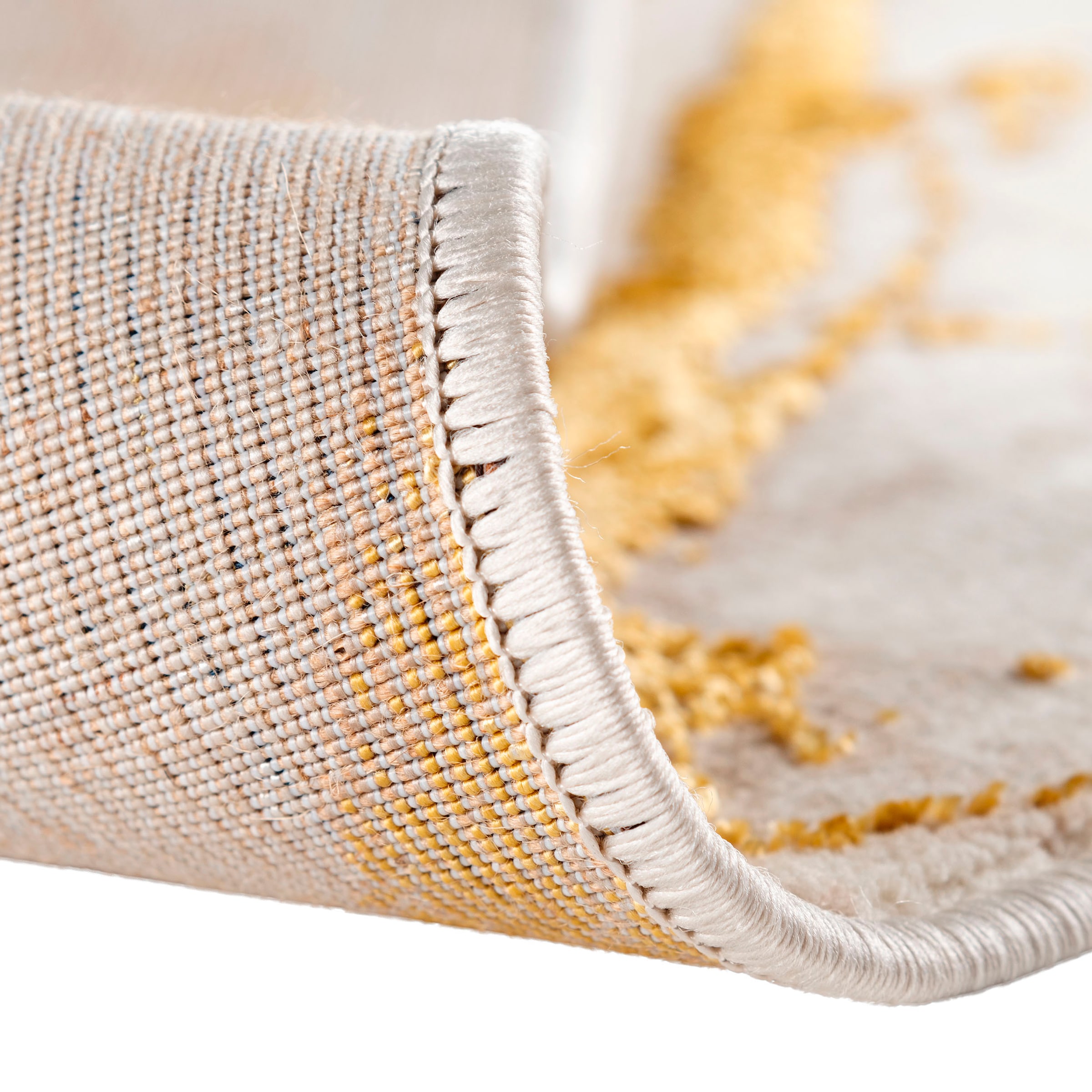 Sehrazat Teppich »Lara 805«, rechteckig, 10 mm Höhe, Hoch Tief Struktur, mit Glanz, Retro Look, Wohnzimmer
