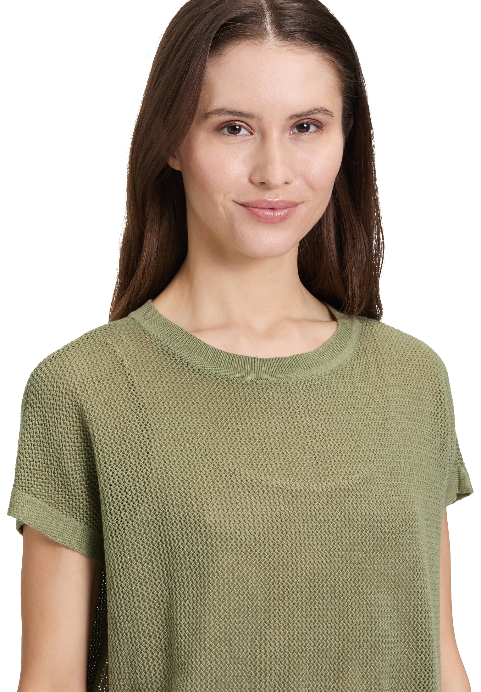 Betty Barclay Stricktop »Betty Barclay Lochstrick-Pullover ohne Arm«