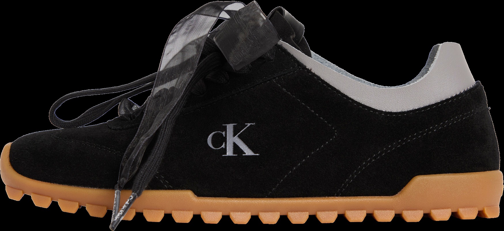 Calvin Klein Sneaker »LOW PROFILE RUN MG SUE DB LACES«  Freizeitsneaker, Halbschuh, Schnürschuh mit Profilsohle